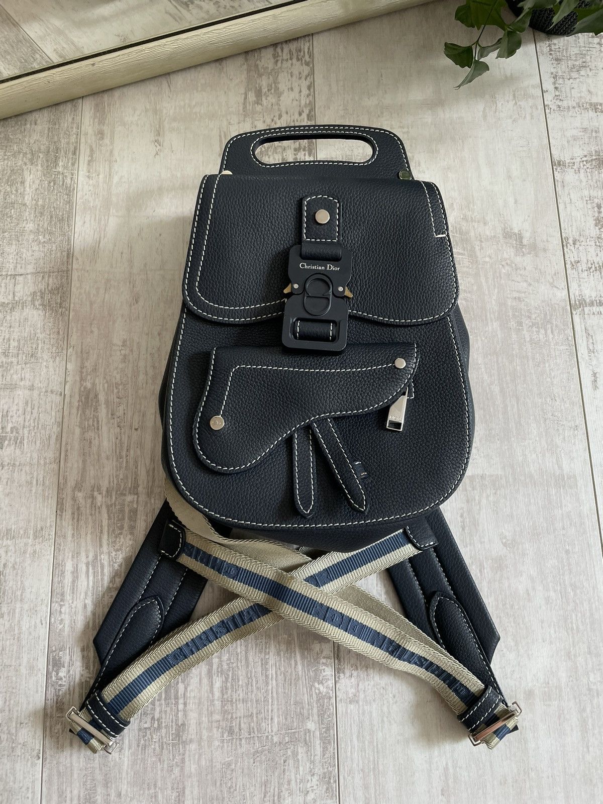 Dior Dior Gallop Backpack Dark Blue Size ONE SIZE - 3 Thumbnail