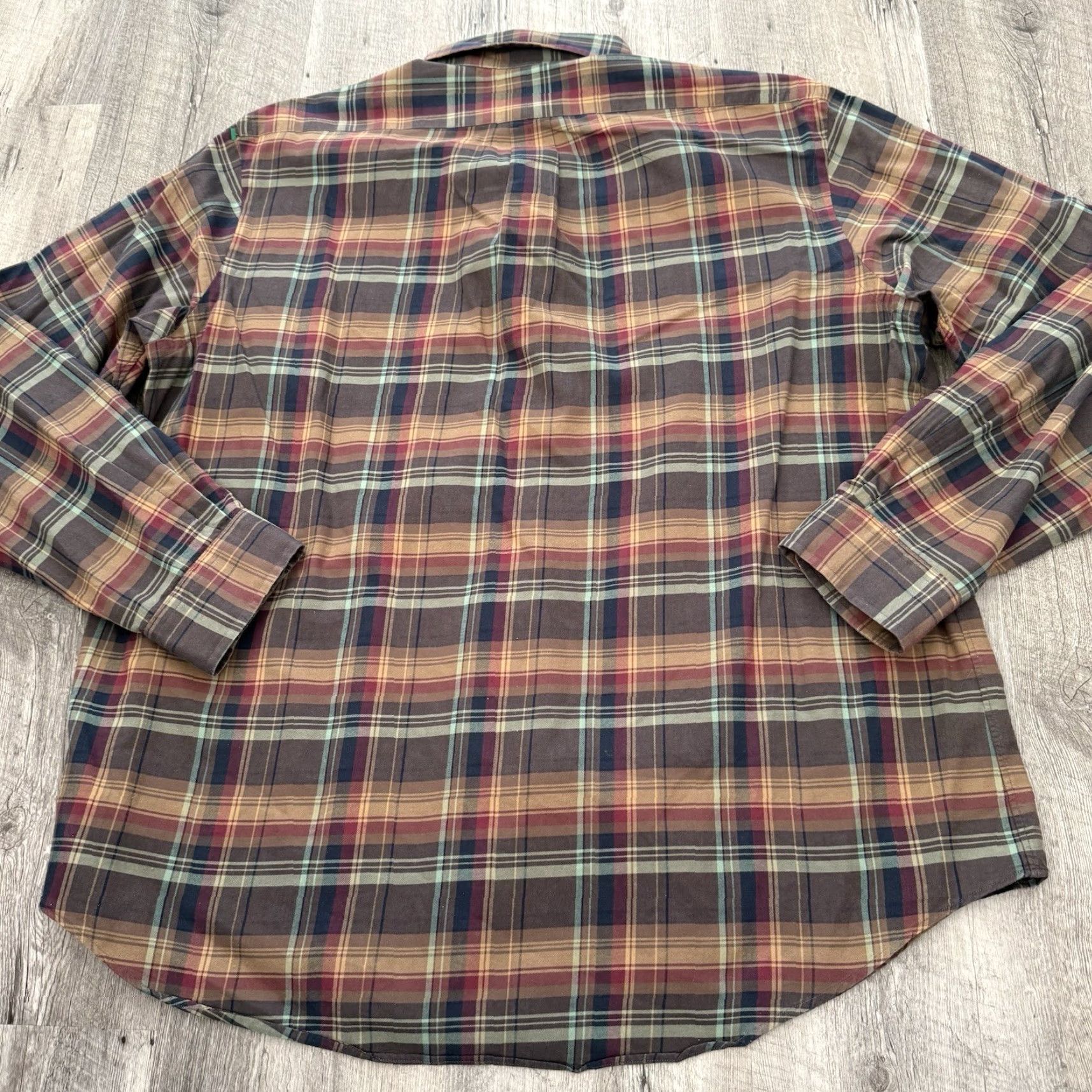 Ralph Lauren Ralph Lauren Shirt Mens XL Multicolor Plaid Button-Down Brushed Cotton Long Sleeve Casual Classic Designer Size US XL / EU 56 / 4 - 5 Thumbnail