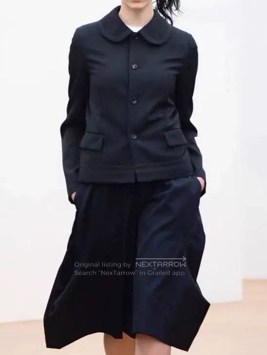 Comme des Garcons Comme Des Garcons Navy collar top coat Size XS / US 0-2 / IT 36-38 - 5 Thumbnail