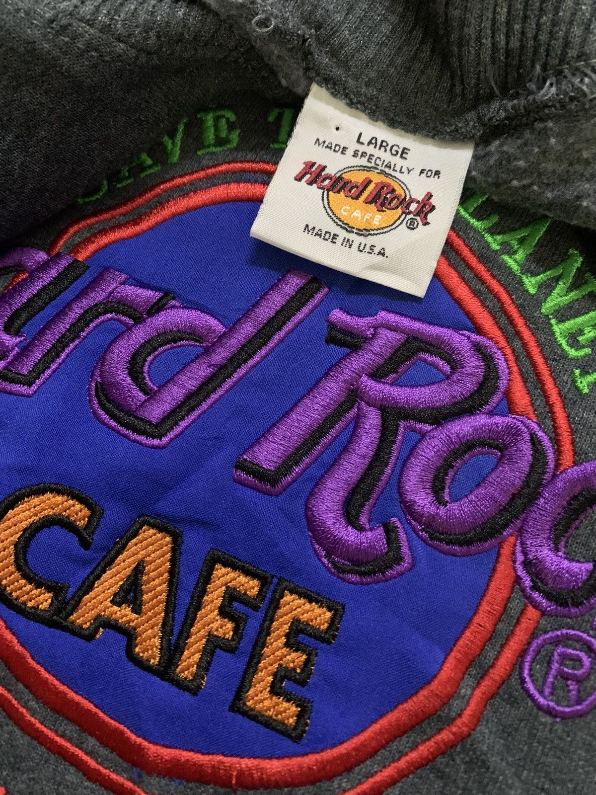 Hard Rock Cafe 💥Vintage 90s Hard Rock Cafe Honolulu Sweatshirt Size US L / EU 52-54 / 3 - 4 Thumbnail
