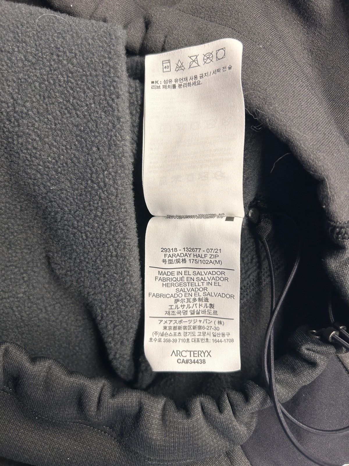 Arc'teryx Arc'teryx System_A Drop 02 Faraday 1/2 Zip Neck Ice Black Size US M / EU 48-50 / 2 - 5 Thumbnail