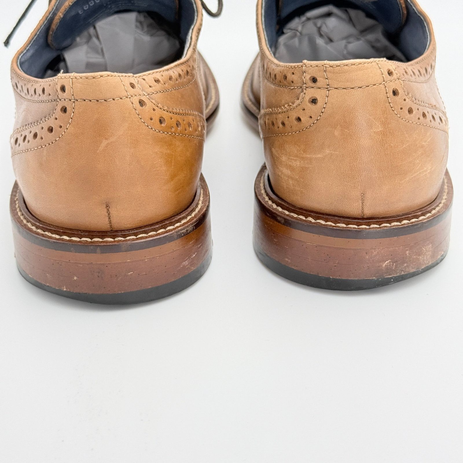 Aston Grey Aston Grey Cortland Wingtip Oxford Shoes Tan 10.5 Size US 10.5 / EU 43-44 - 5 Thumbnail