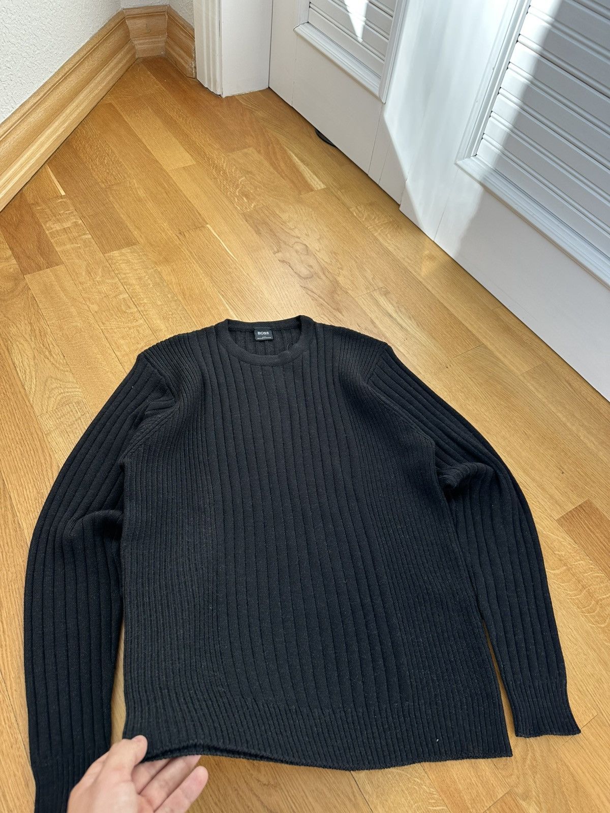 Hugo Boss Vintage Hugo Boss Knit Sweater Merinos Extrafine Made Italy Size US M / EU 48-50 / 2 - 6 Thumbnail