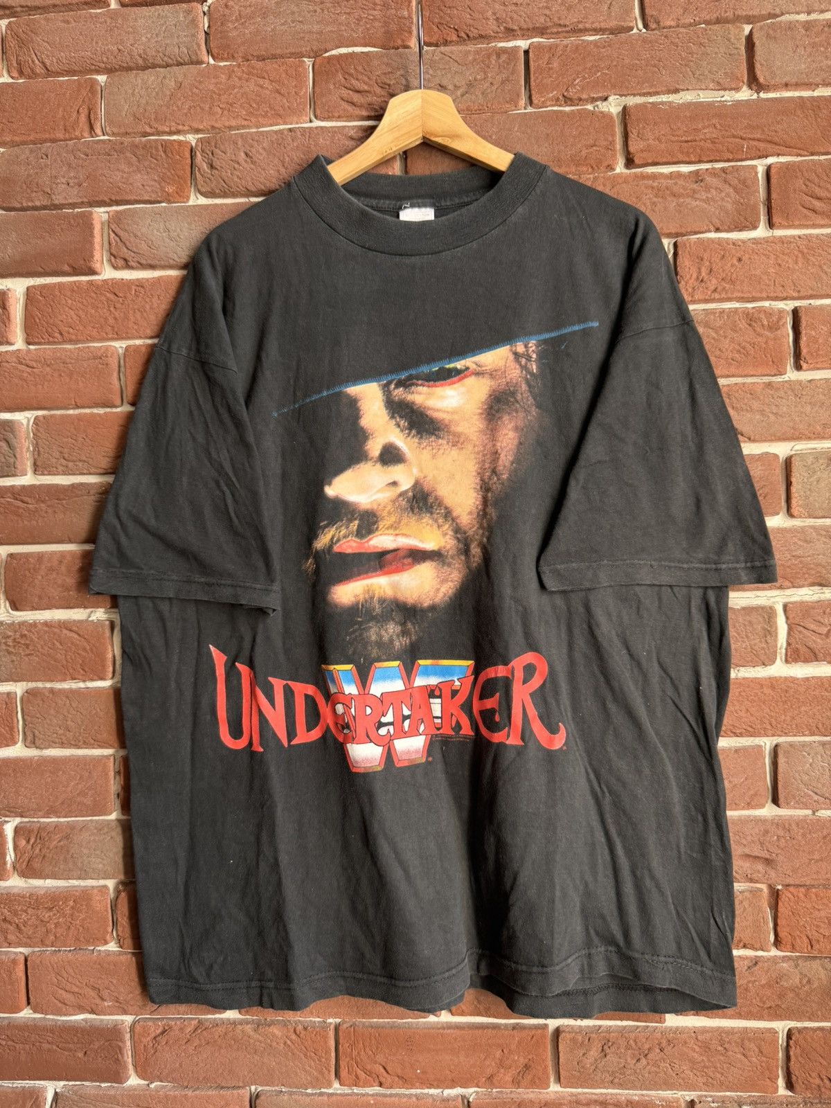 Vintage Vintage The Undertaker t shirt 1993 WWF 90s WWE wrestling L Size US XL / EU 56 / 4 - 1 Thumbnail
