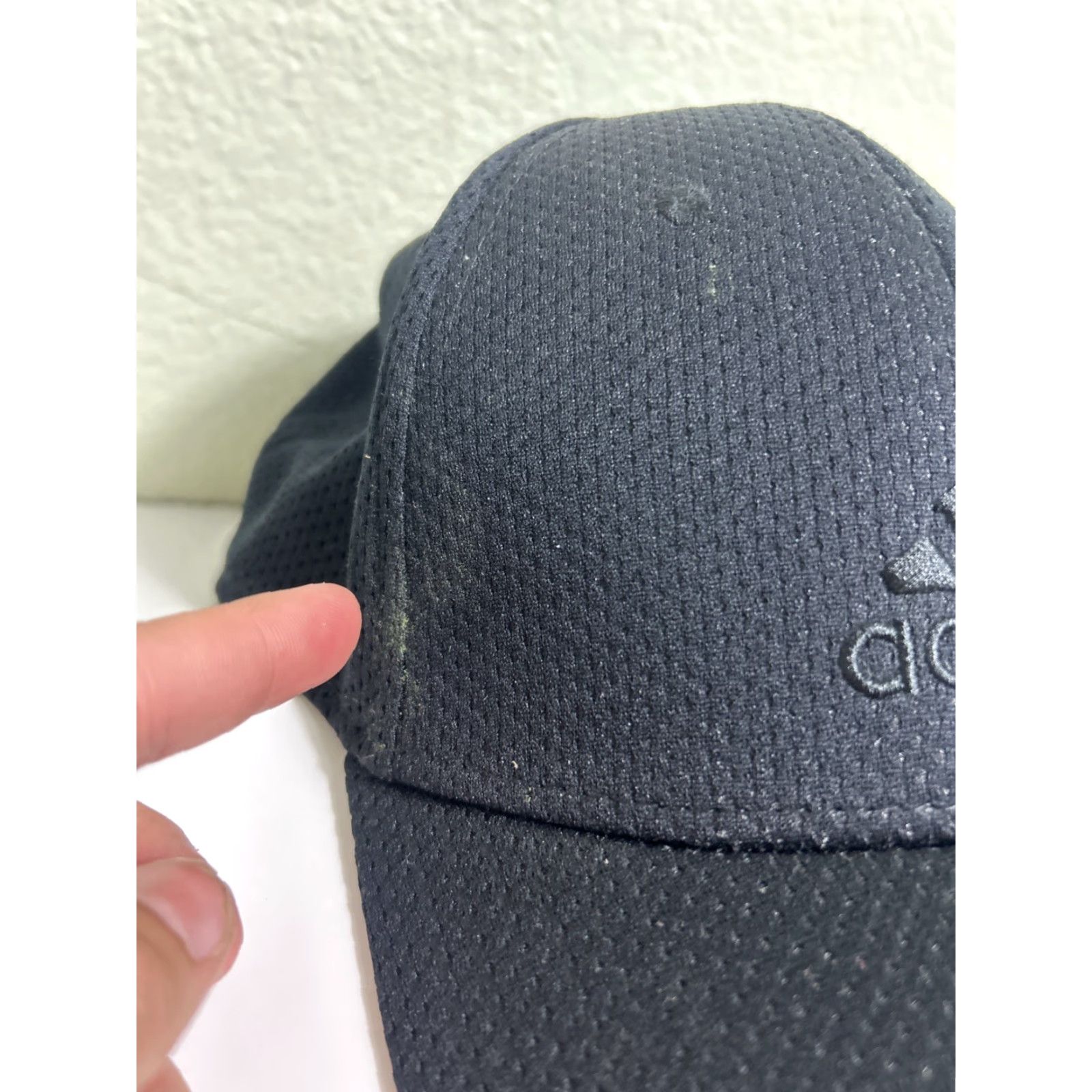 Adidas adidas aeroready Black On Black Flex Baseball Hat L/XL Baseball Cap Mens Black Flex fit Adidas Hat Size ONE SIZE - 3 Thumbnail