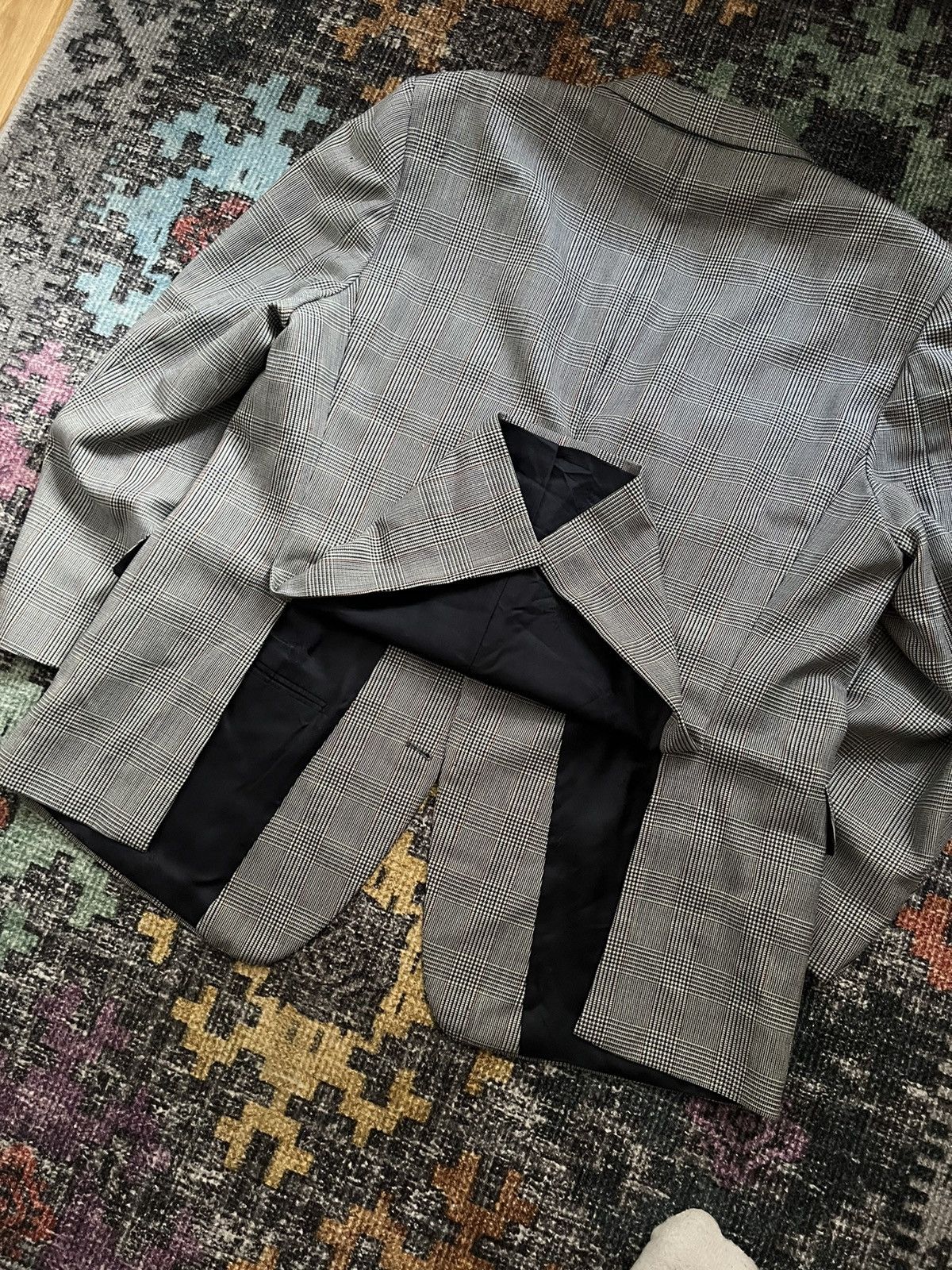 Burberry × Vintage ‼️VINTAGE BURBERRY 100%WOOL/VISCOSE ARCHIVAL BLAZER‼️ Size 46R - 21 Thumbnail