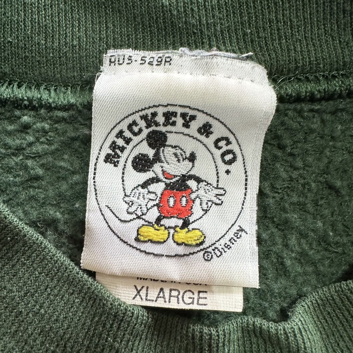 Disney × Vintage Vintage 90s Disney Mickey Mouse Embroidered Sweatshirt, XL Size US XL / EU 56 / 4 - 4 Thumbnail
