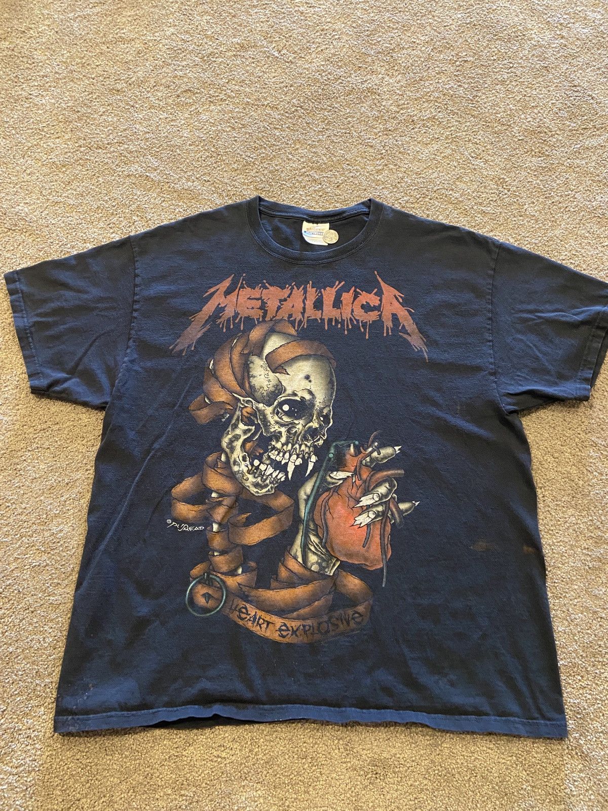 Metallica Metallica Pushead Heart Explosive Shirt Size US XL / EU 56 / 4 - 1 Thumbnail