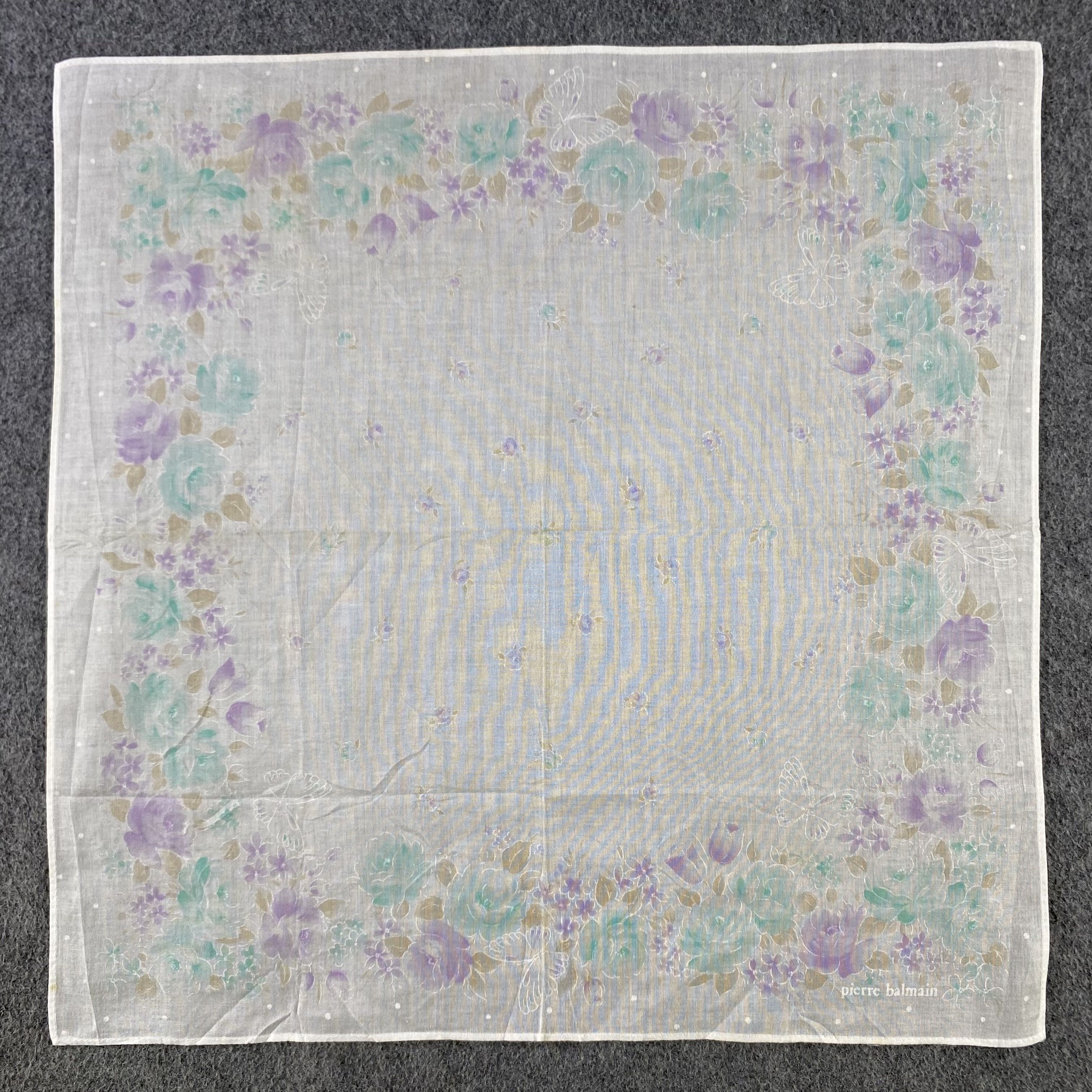 Pierre Balmain × Vintage Pierre Balmain Handkerchief/Neckerchief/Bandana HC860 Size ONE SIZE - 1 Thumbnail