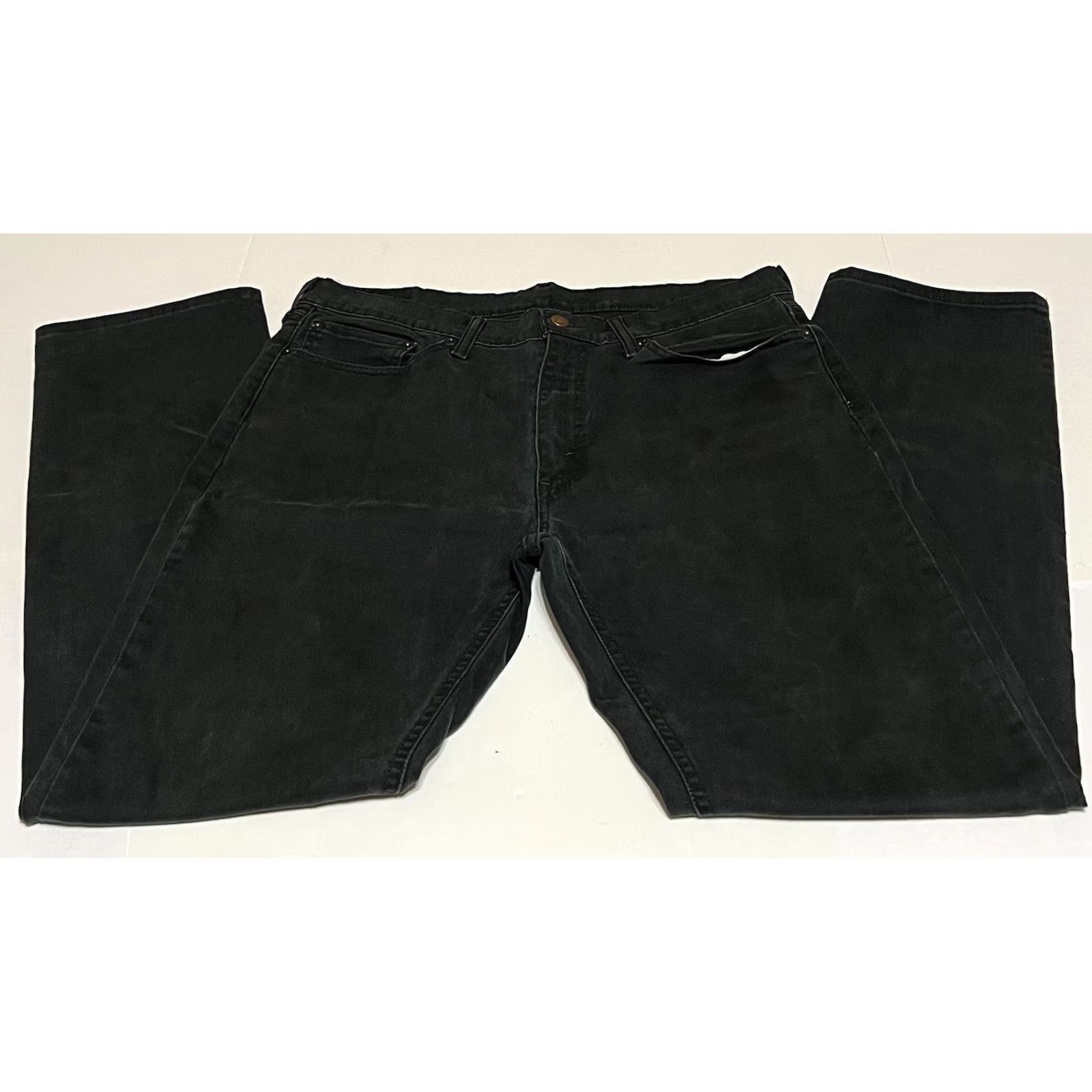 Levi's Levi's 541 Athletic Taper Jeans Mens 36x32 Black Denim Button Zip Cotton Blend Denim 5-Pocket Mens Regular 32 Unisex? Size US 36 / EU 52 - 2 Thumbnail