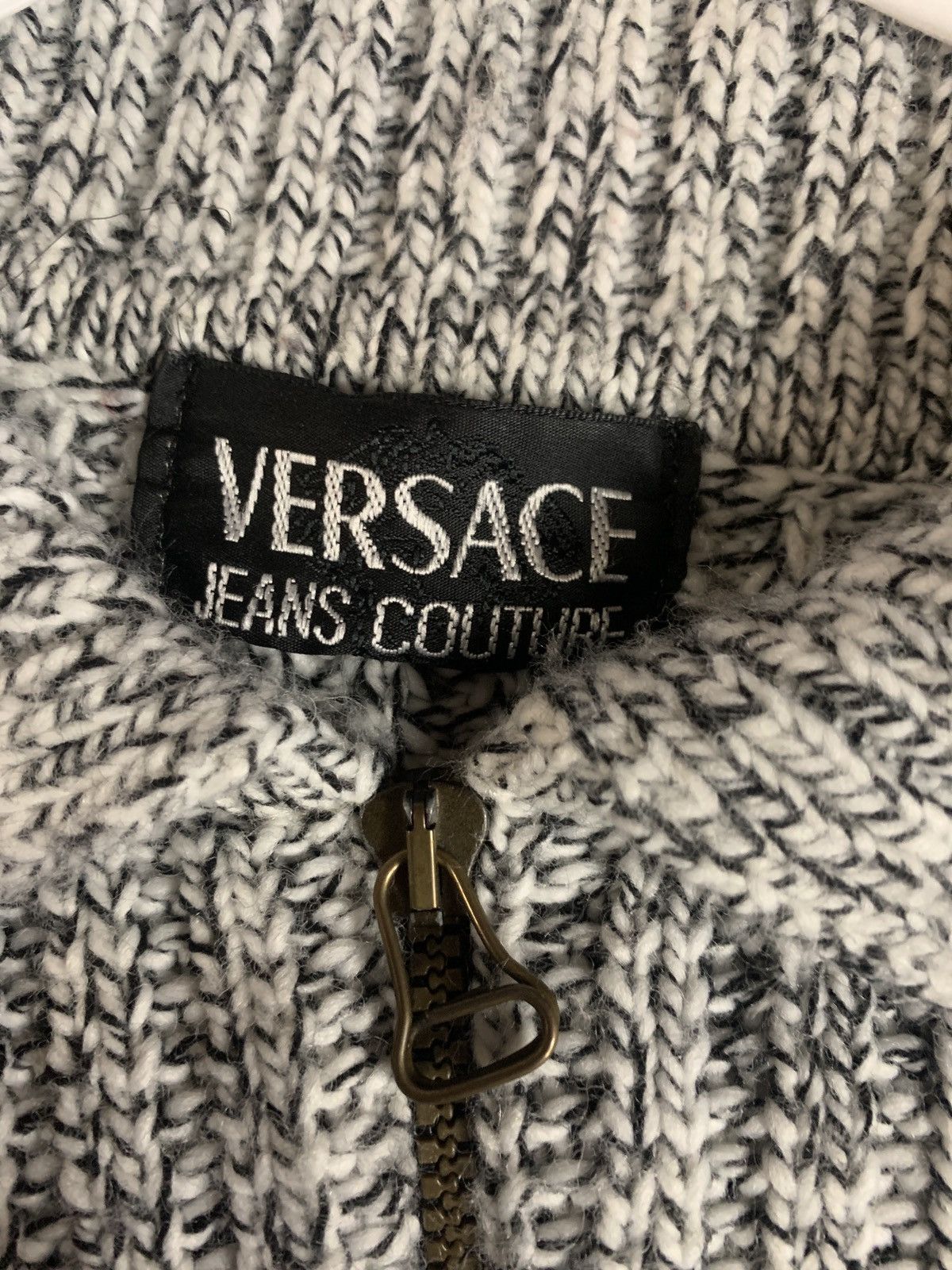 Versace × Versace Jeans Couture Versace rare vintage zip-up sweater Size US L / EU 52-54 / 3 - 2 Thumbnail