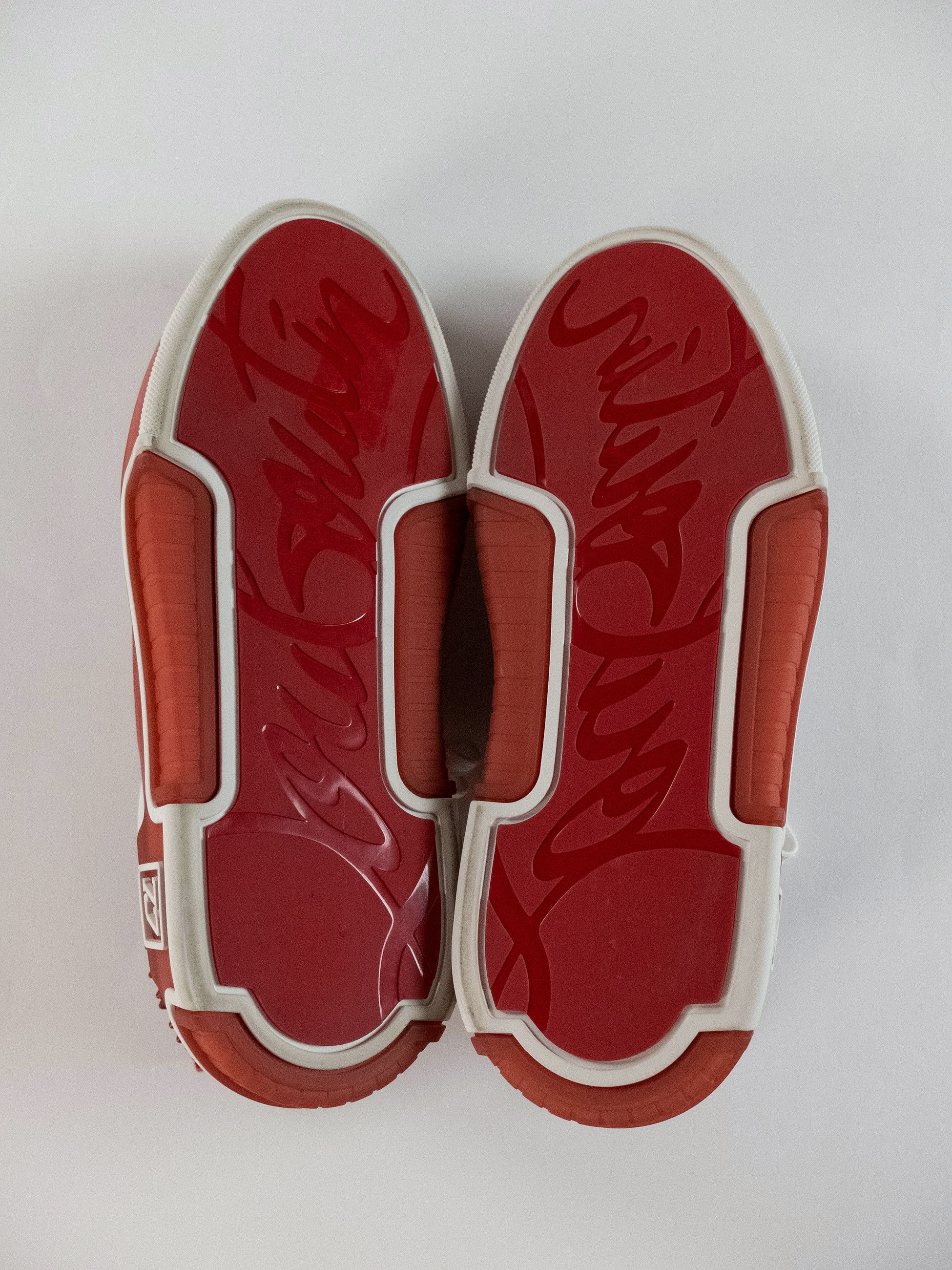 Christian Louboutin CHRISTIAN LOUBOUTIN Astroloubi white red leather sneakers 44 Size US 11 / EU 44 - 7 Thumbnail