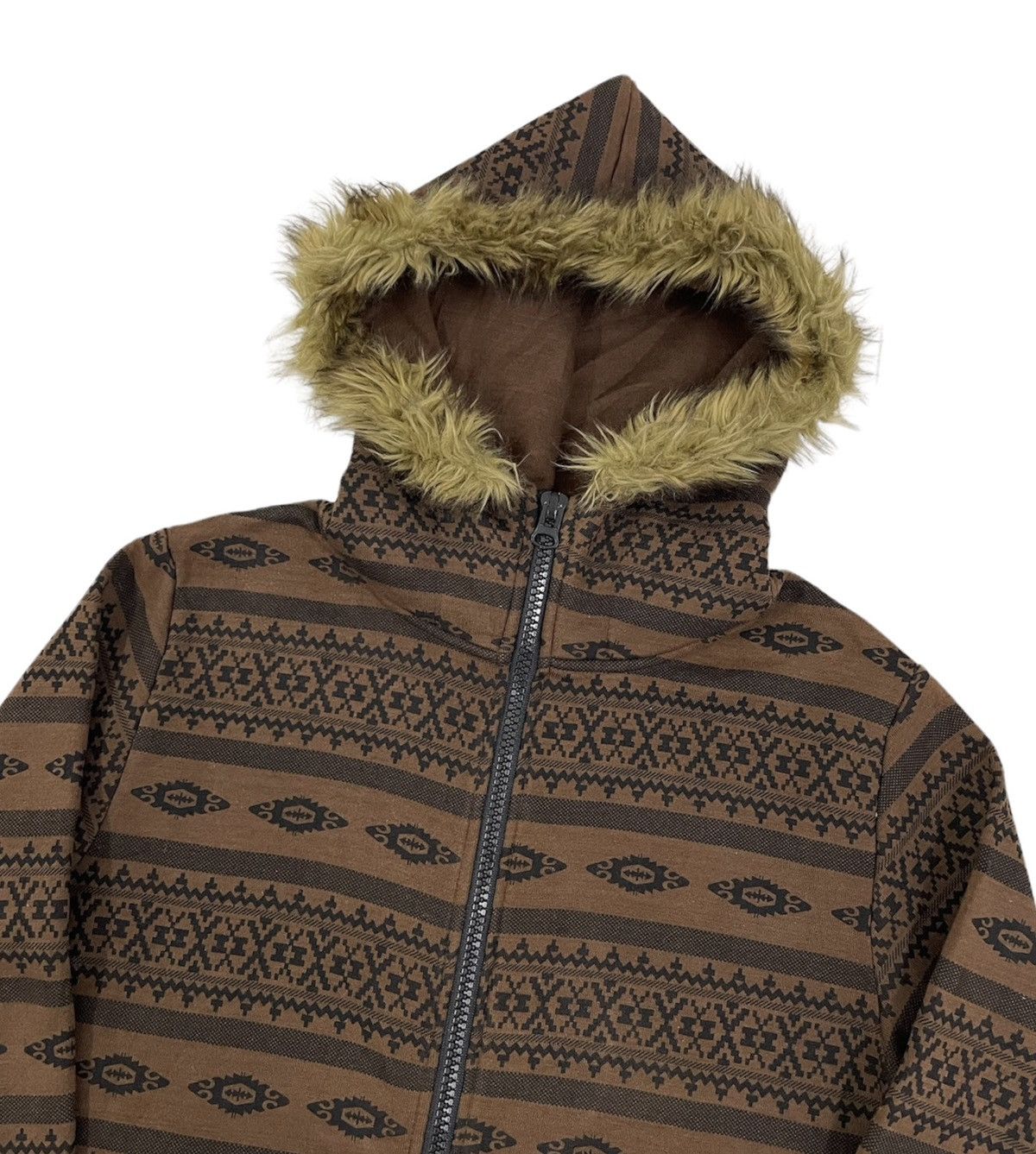 Japanese Brand Drift Rage Japan Navajo Fur Hoodie Size US S / EU 44-46 / 1 - 1 Thumbnail