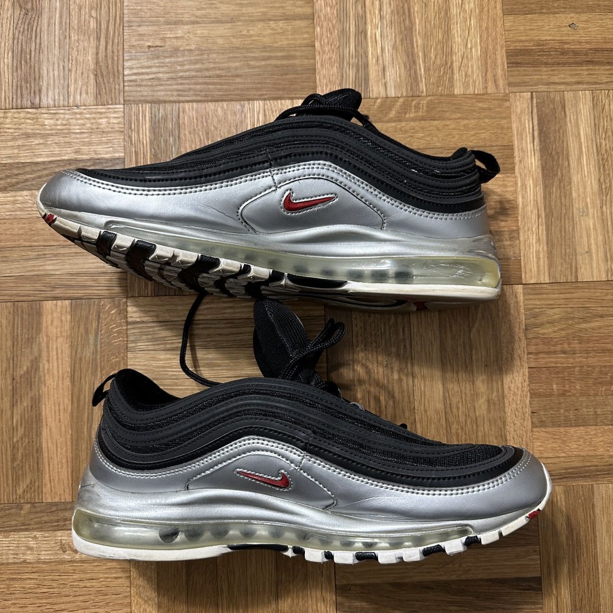 Nike Nike Air Max 97 Silver Black 2018 Size US 11 / EU 44 - 2 Thumbnail