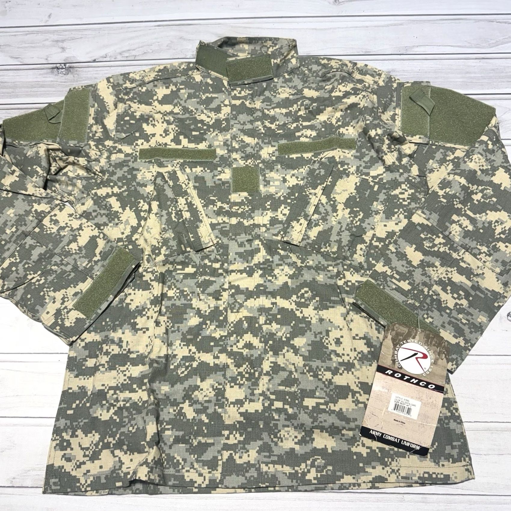 Rothco Rothco Army Combat Uniform Shirt MedGreen Digital Camo ACU NWT Mens M Camouflage Shirt Size US M / EU 48-50 / 2 - 2 Thumbnail