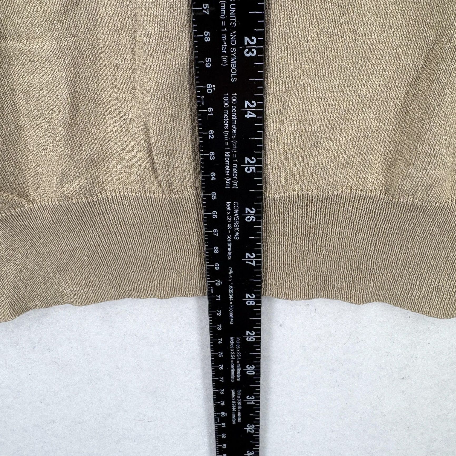 Jos. A. Bank Jos A Bank Sweater Mens Medium Tan 100% Silk Long Sleeve Polo Pullover Knit Size US M / EU 48-50 / 2 - 5 Thumbnail