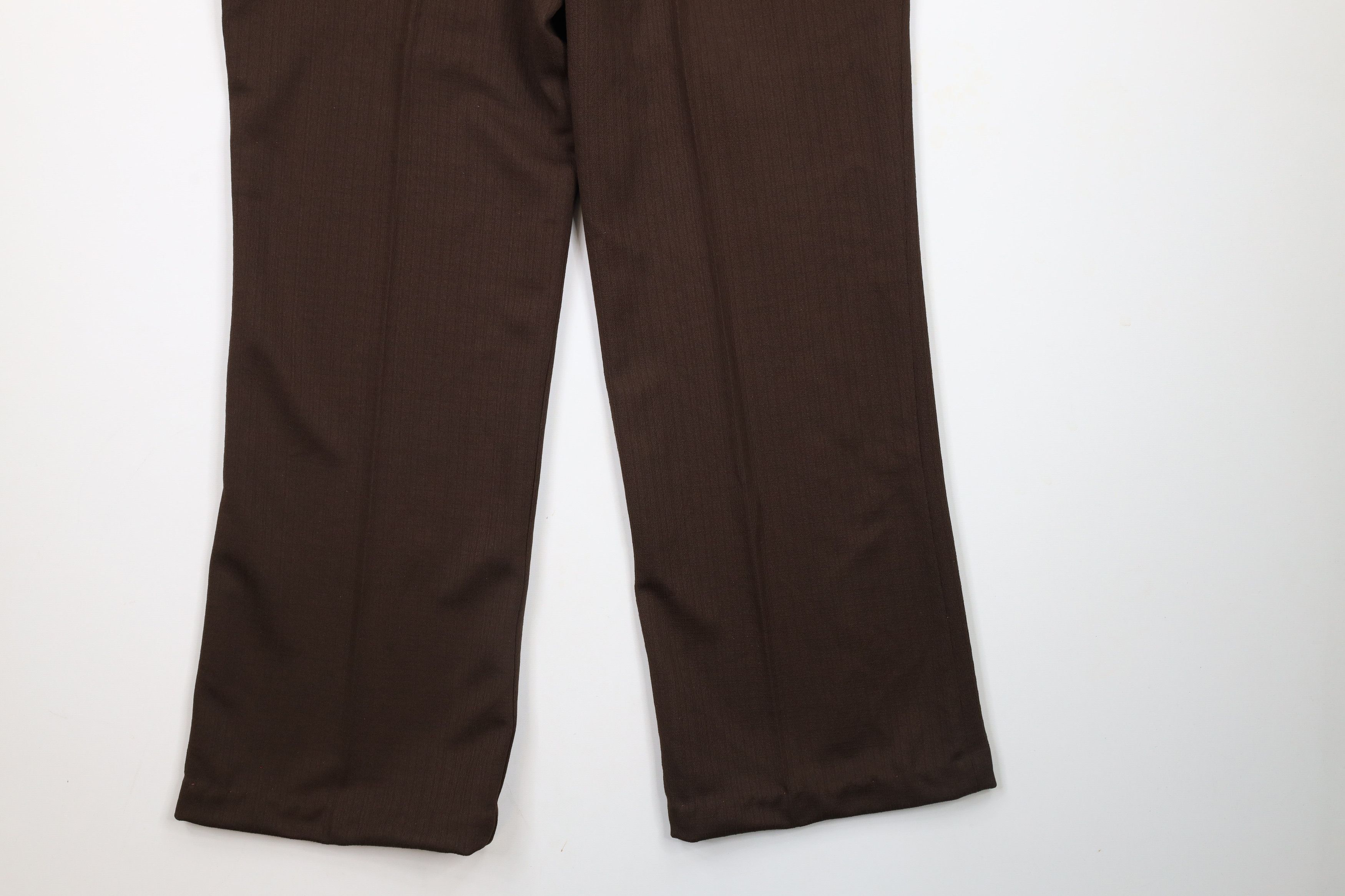 Vintage Vintage 60s 70s Streetwear Bell Bottoms Pants Brown USA Size US 36 / EU 52 - 10 Thumbnail