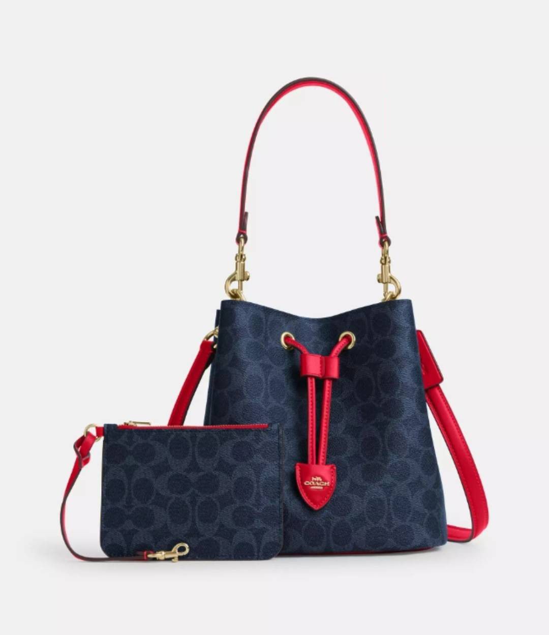 Coach NWT Coach Rowan Bucket Bag In Signature Canvas CBH07 Size ONE SIZE - 1 Thumbnail