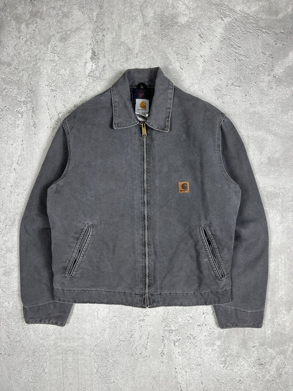 Rare Vintage Carhartt detroit J146 MTL Grey
