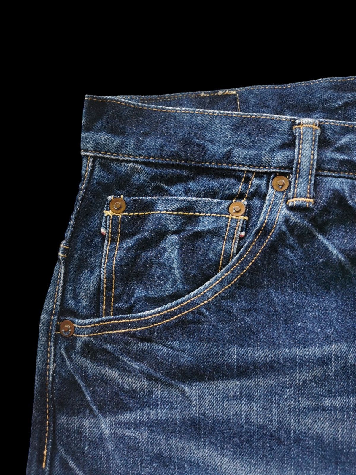 Self Edge DMG Cropped Selvedges Denim ( Size 29x33.5 ) Size US 29 - 4 Thumbnail