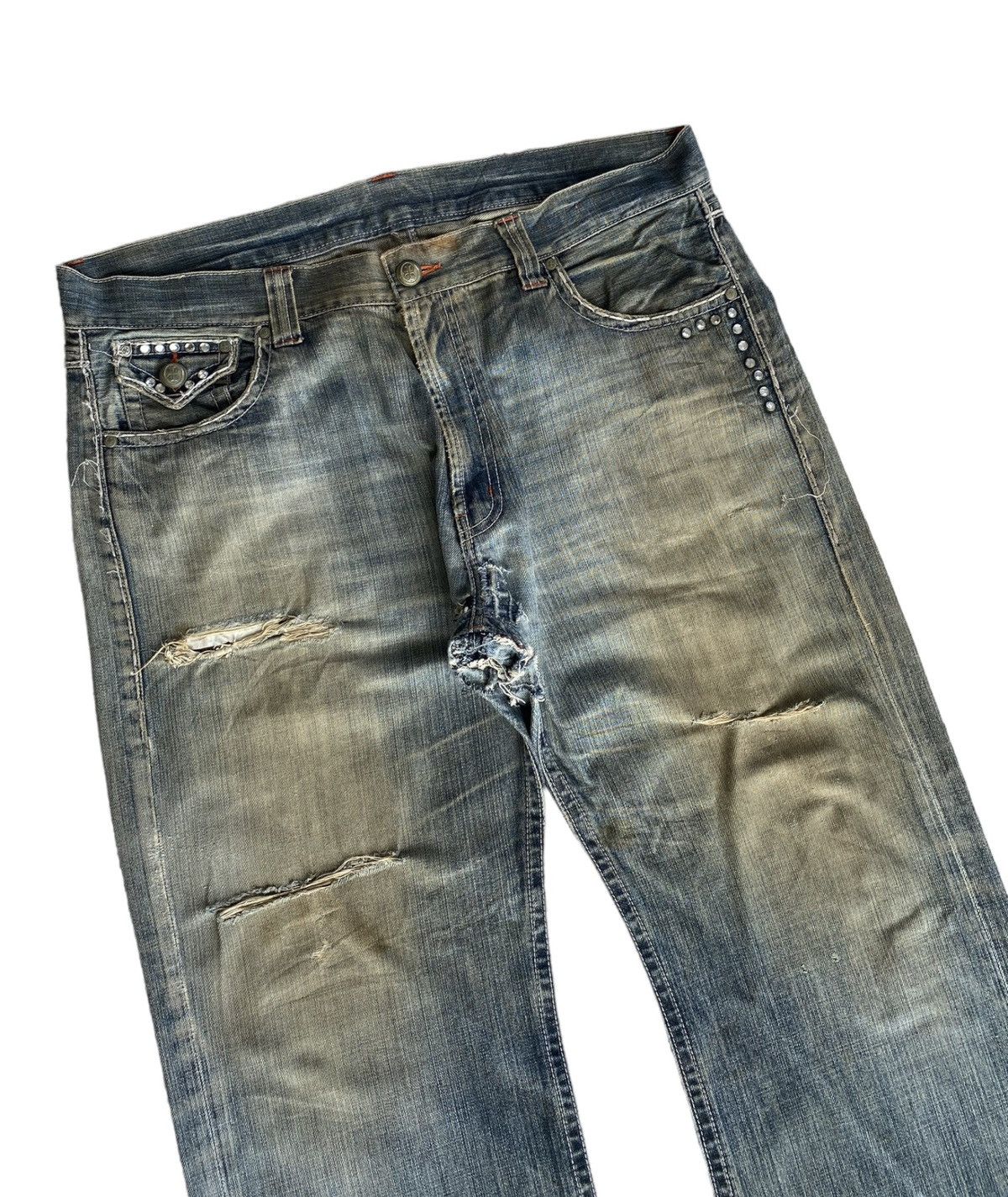 Other FLARE BAGGY RUSTY DISTRESS DENIM INDEPENDENT TRUCK CO JEANS Size US 40 / EU 56 - 7 Thumbnail