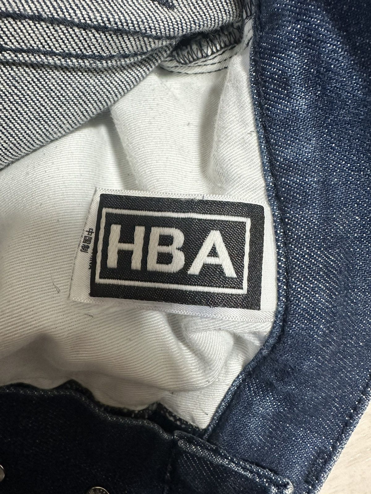 Anonymous Club × Hood By Air Hood By Air Zip Logo Denim Jeans Size US 30 / EU 46 - 6 Thumbnail