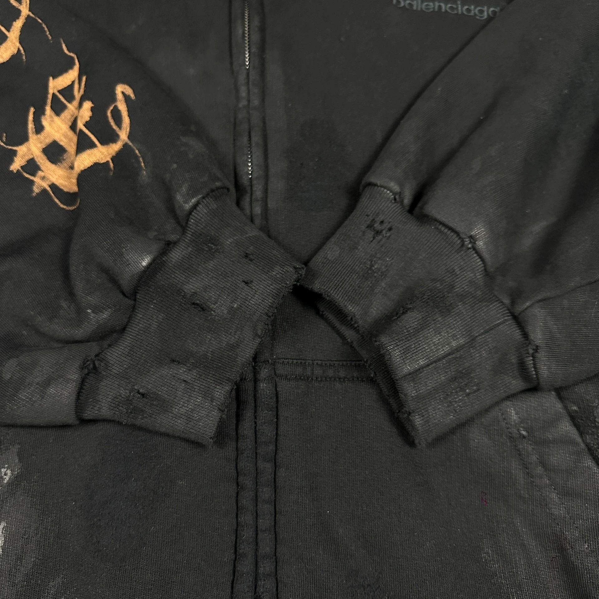 Balenciaga balenciaga logo zip-up hoodie in unique color Size US XL / EU 56 / 4 - 4 Thumbnail