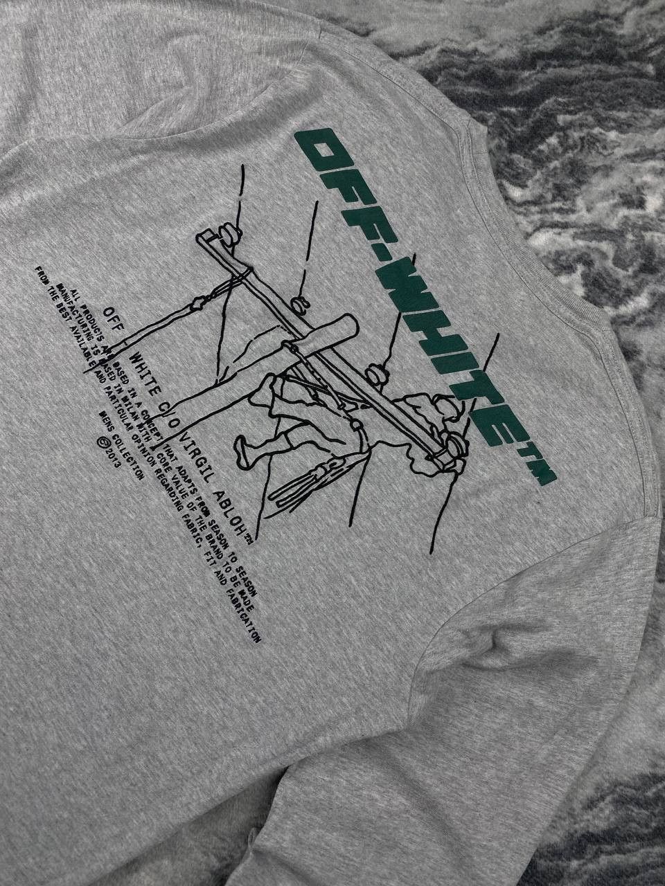 Off-White Off-White Trellis Worker Long Sleeve Big Logo Men Size L Size US L / EU 52-54 / 3 - 5 Thumbnail
