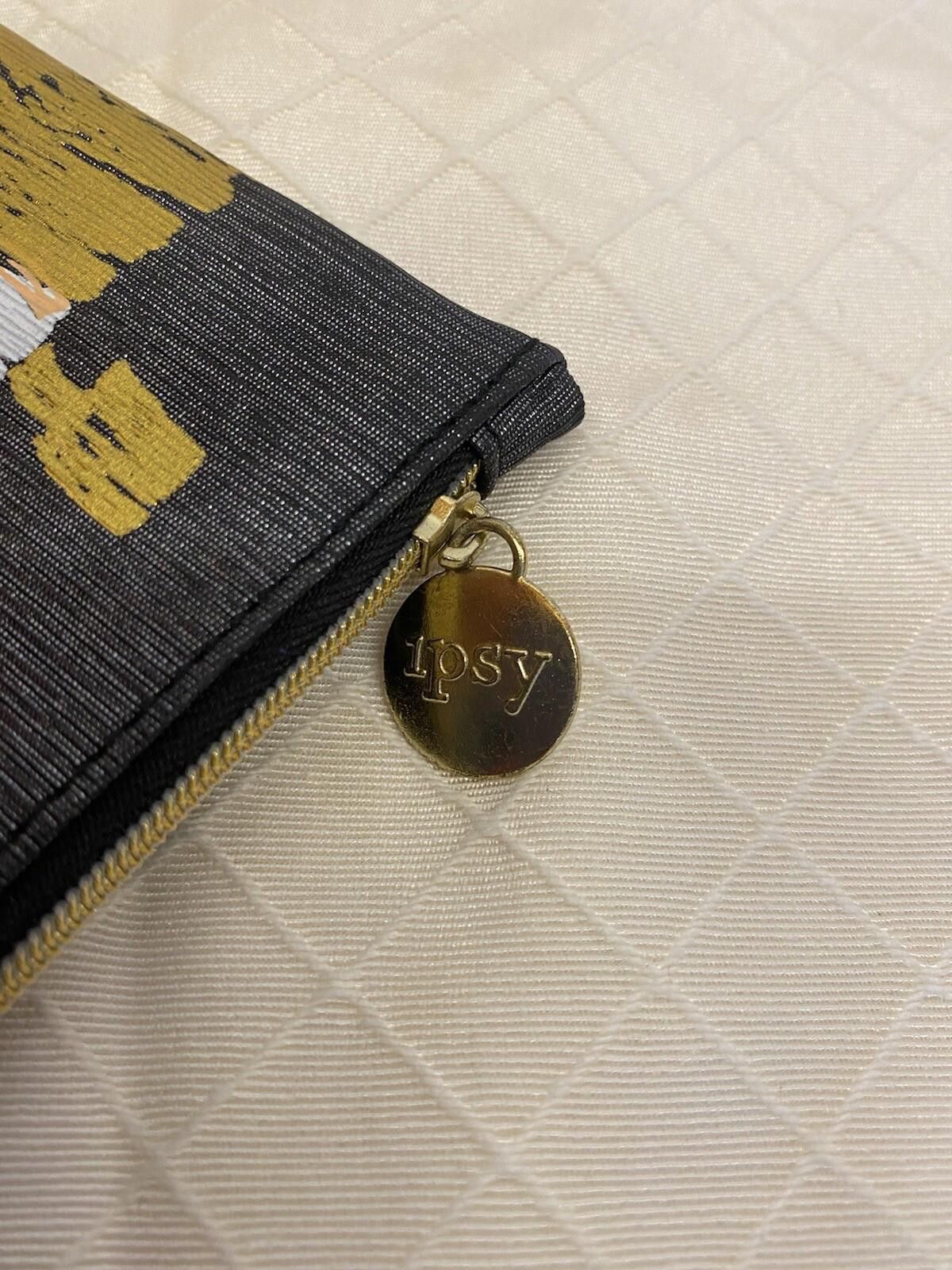 Other Ipsy Glam Bag Makeup Pouch Cosmetic Bag ~Gold Dancers Size ONE SIZE - 2 Thumbnail