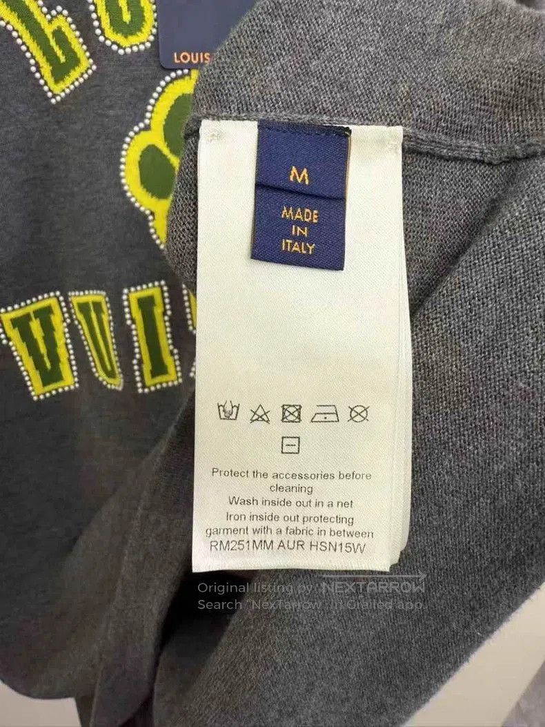 Louis Vuitton Louis Vuitton Gray Paw Logo Knit Tee. Size US M / EU 48-50 / 2 - 3 Thumbnail