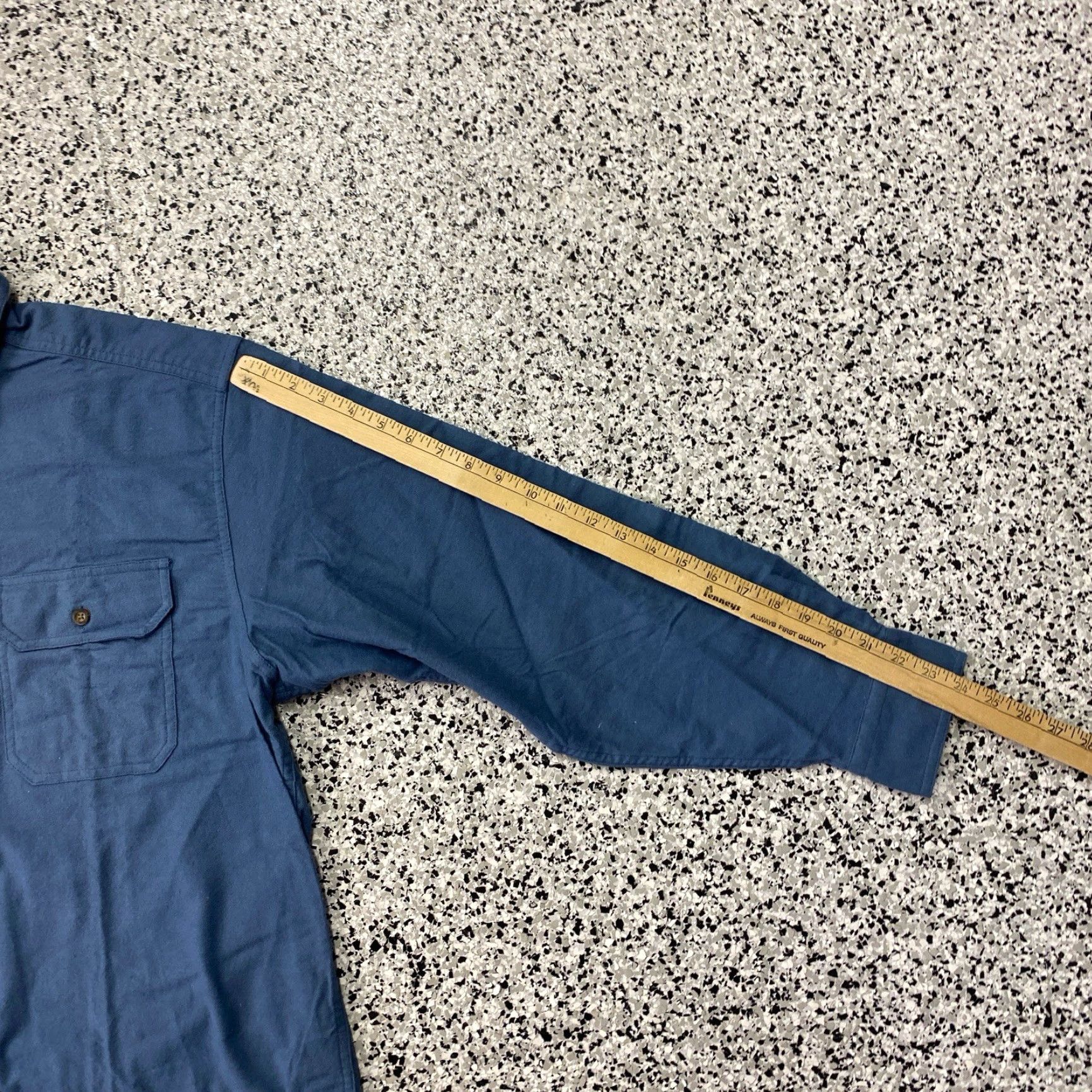 Levi's VINTAGE Levi's Chamois Cotton Shirt Heavy Cotton Chamois Blue NWT Large Blue Mens Shirt Jacket Lined Winter Fall Spring Size US L / EU 52-54 / 3 - 4 Thumbnail