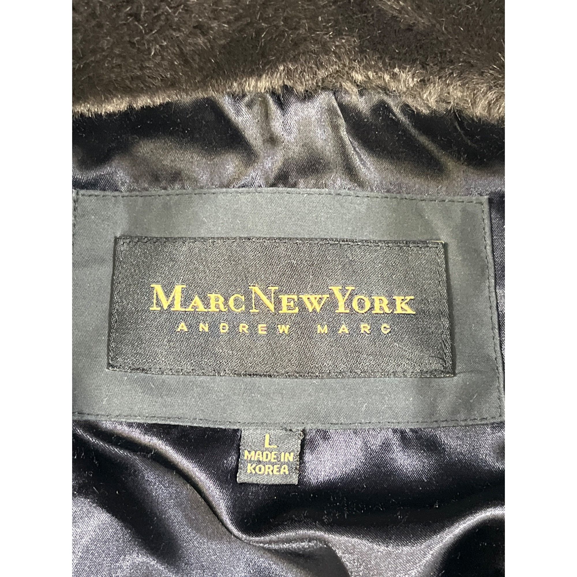 Andrew Marc Marc New York Andrew Marc Women's Black Winter Coat Size L S Size L / US 10 / IT 46 - 4 Thumbnail
