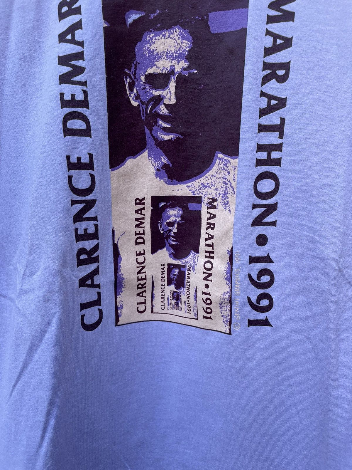 Hanes 1991 Hanes Clarence Demar Annual Marathon S/S T Shirt Size US L / EU 52-54 / 3 - 4 Thumbnail