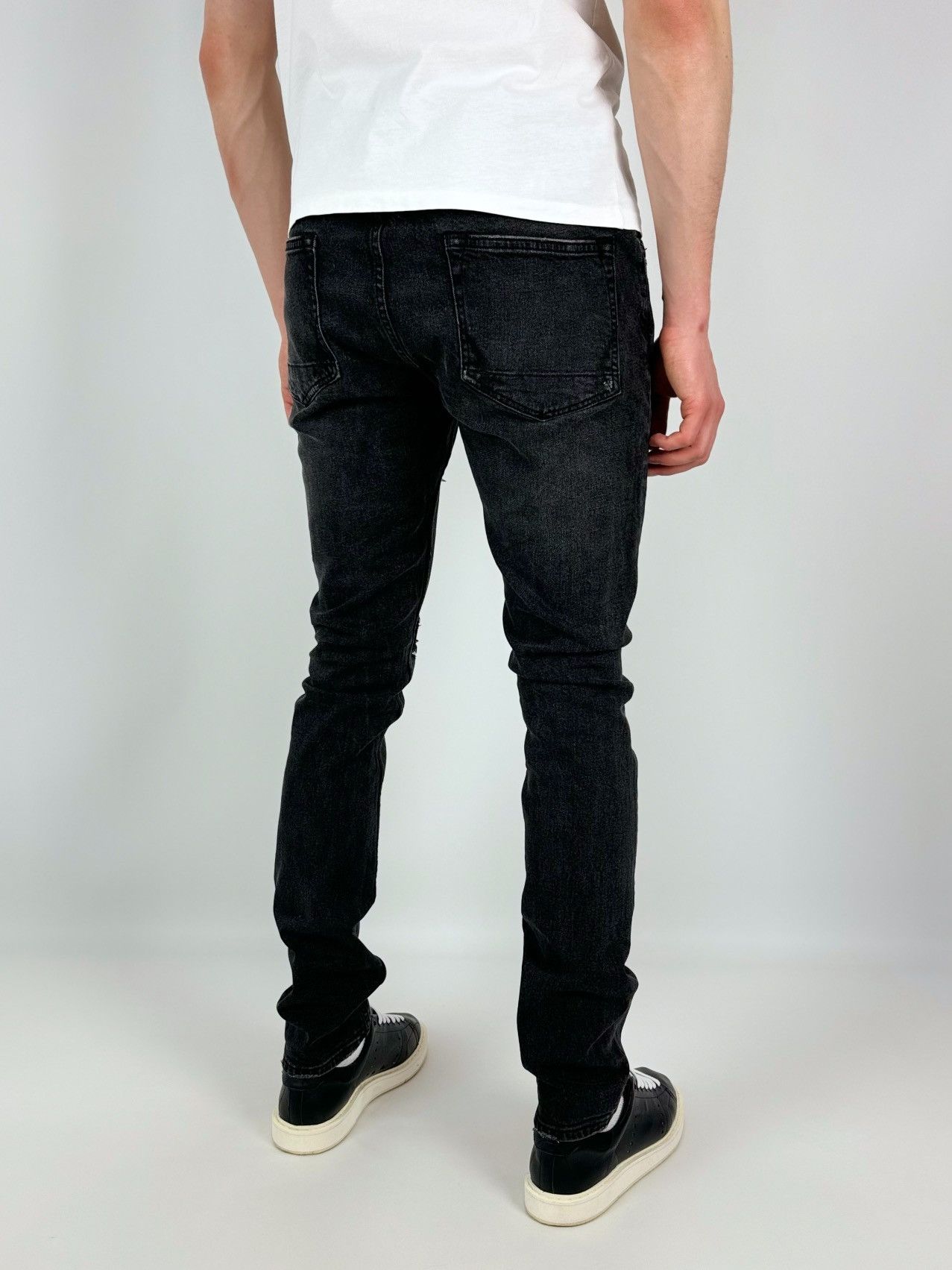Allsaints AllSaints Battle Cigarette Distressed Slim Jeans Size US 34 / EU 50 - 2 Thumbnail
