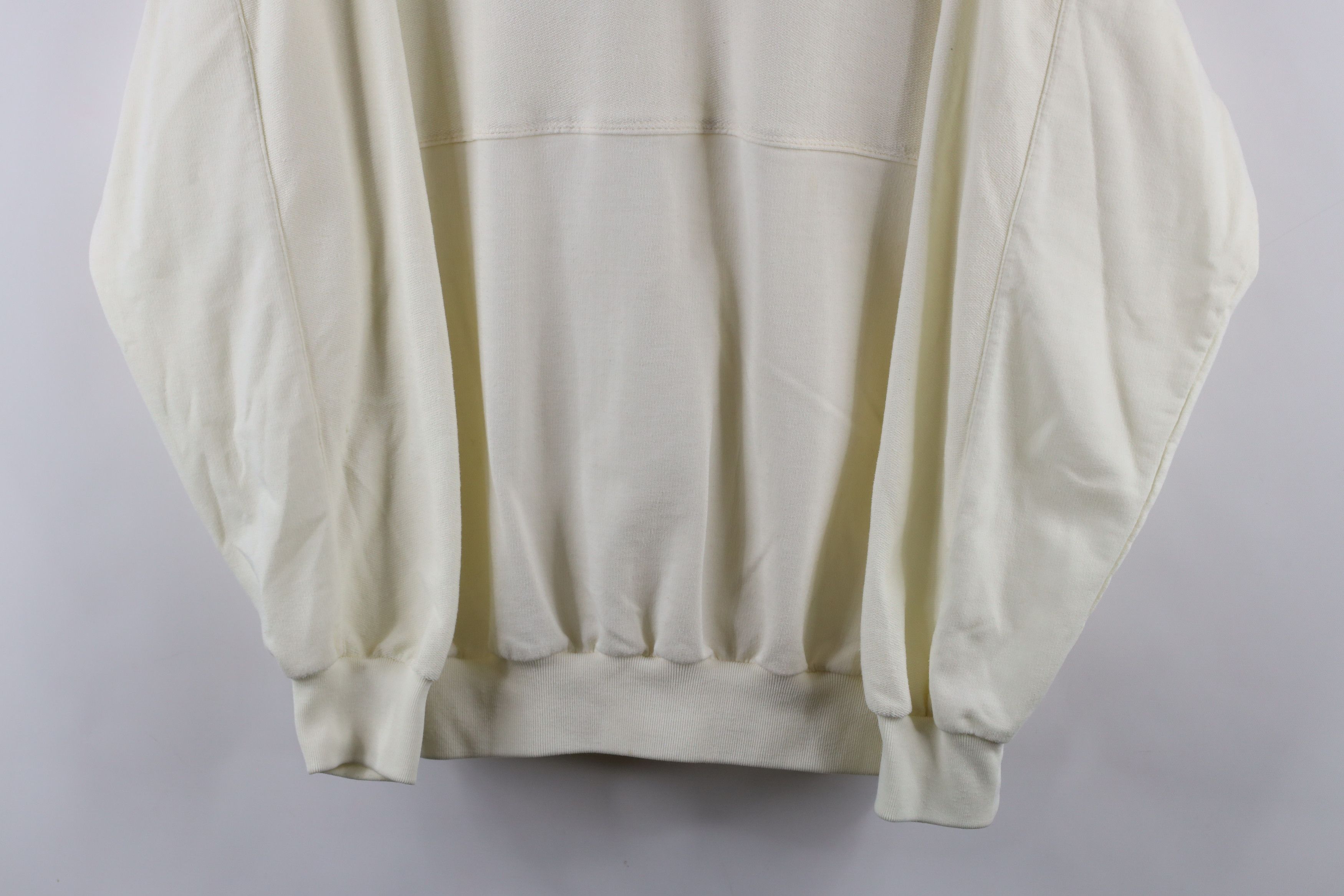 Vintage Vintage 90s Streetwear Block Pullover Long Sleeve Polo Cream Size US L / EU 52-54 / 3 - 3 Thumbnail