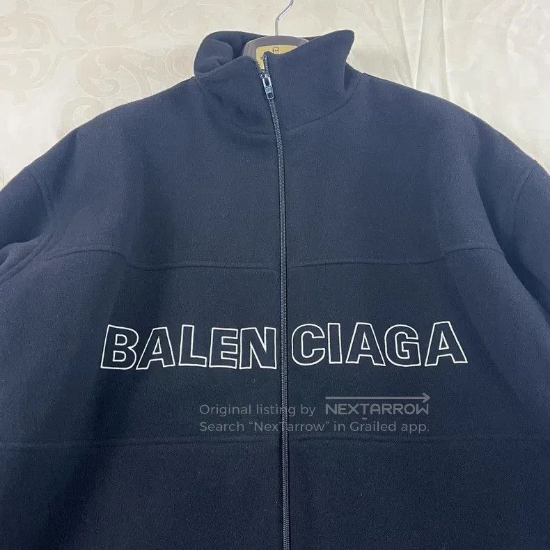 Balenciaga Balenciaga Black zipper wool jacket cotton coat Size M / US 6-8 / IT 42-44 - 2 Thumbnail
