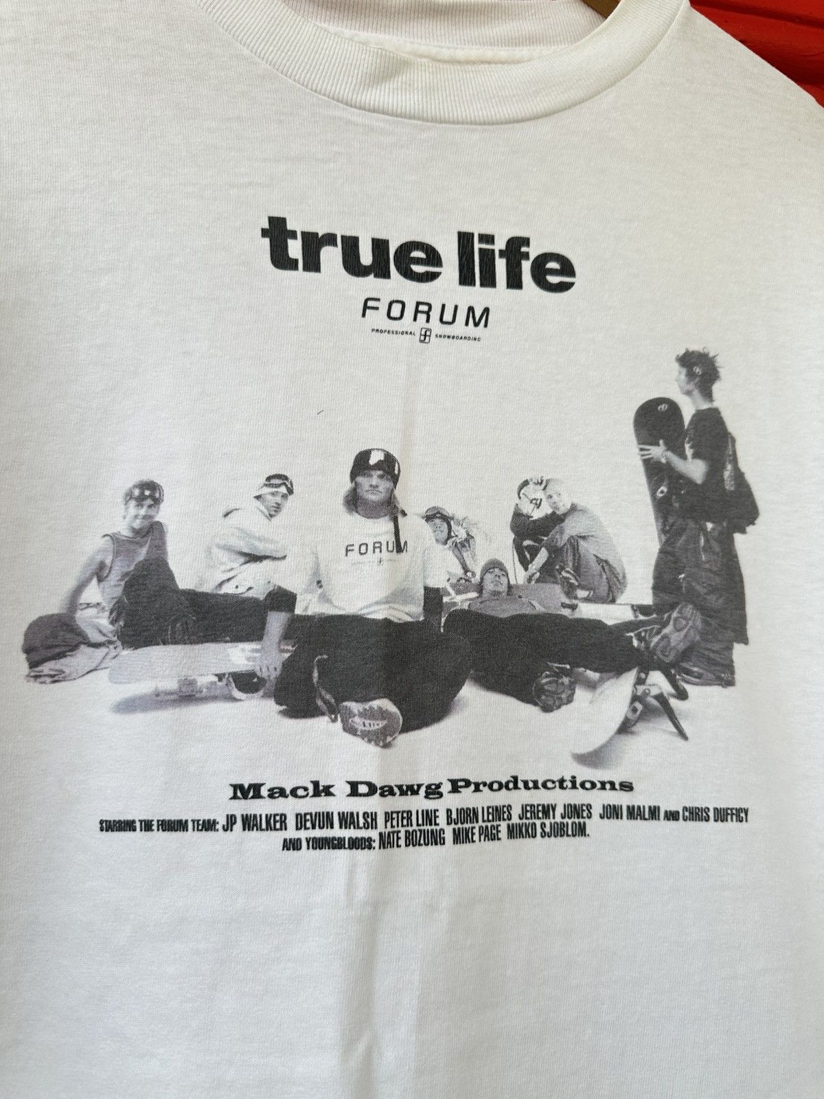 Vintage RARE Vintage True Life Forum Snowboarding By Mack Dawg Tee Size US M / EU 48-50 / 2 - 3 Thumbnail