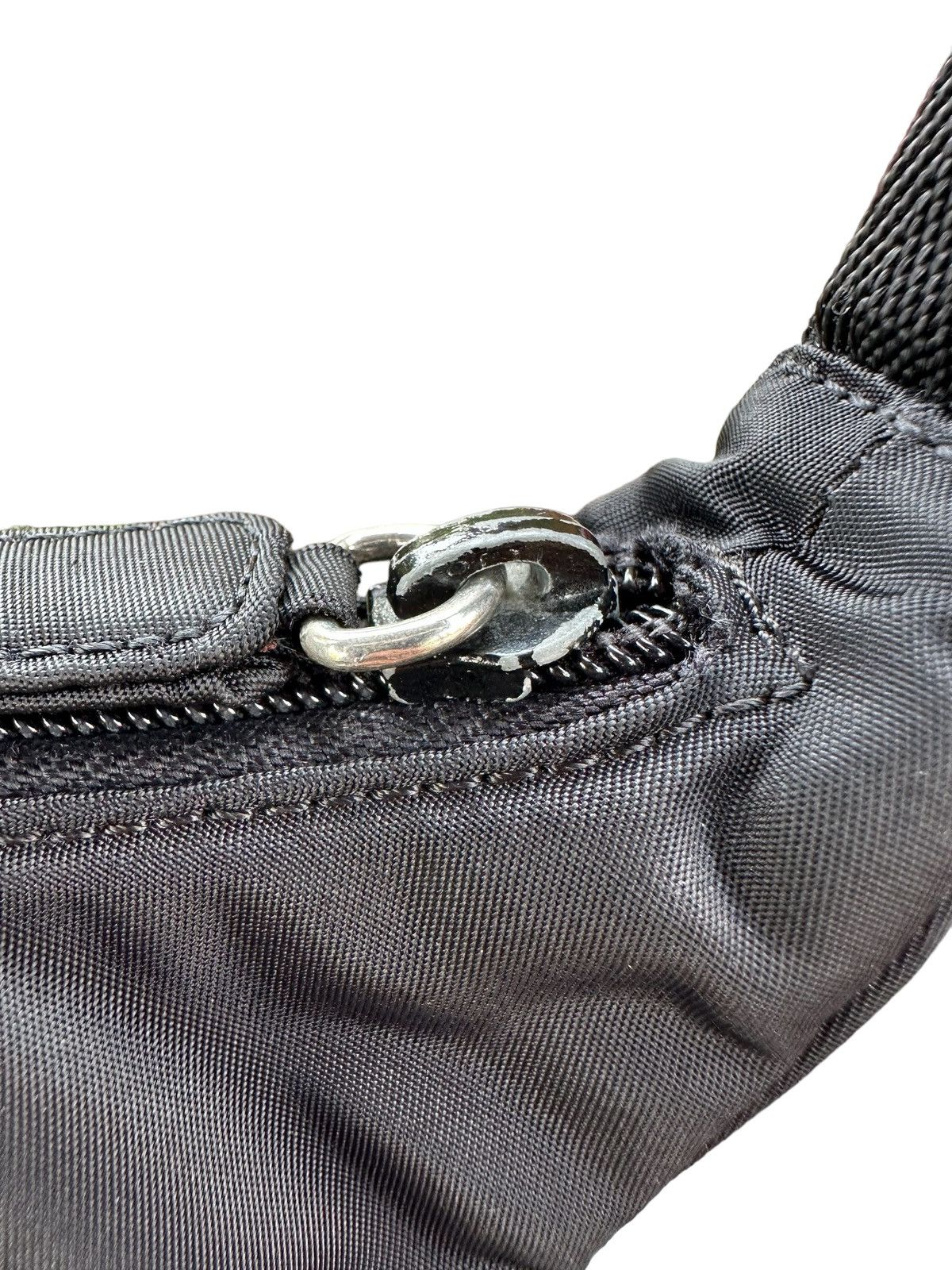 Prada AUTHENTIC PRADA MINI BLACK NYLON HOBO BAG Size ONE SIZE - 13 Thumbnail