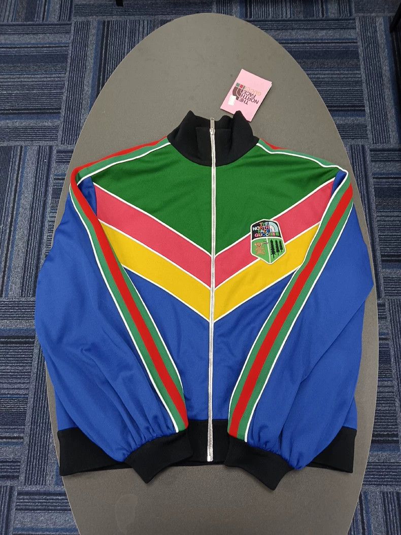 Gucci Gucci TNF co-branded embroidered logo long-sleeved zipper j Size US S / EU 44-46 / 1 - 1 Thumbnail