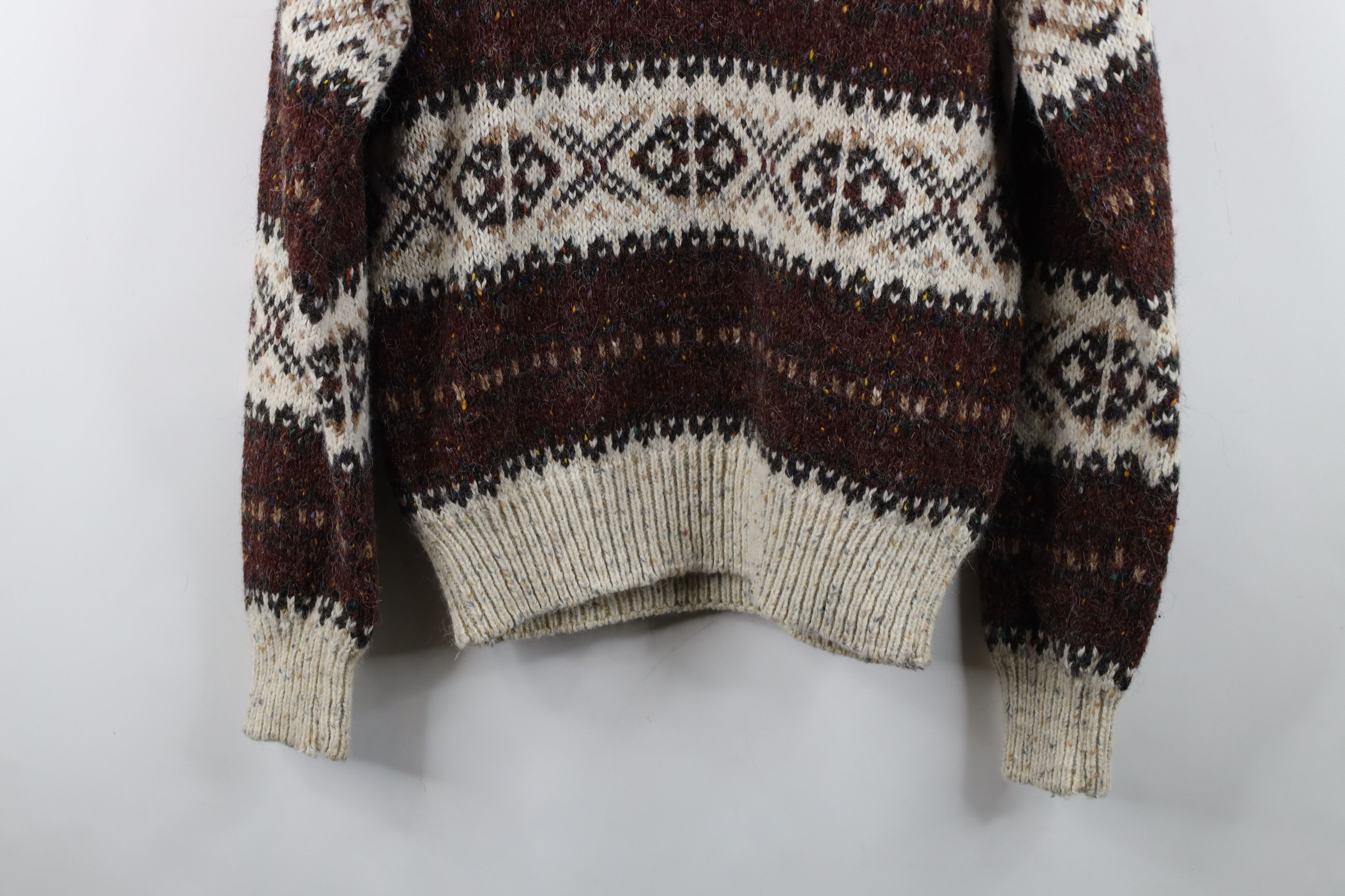 Vintage Vintage 90s Streetwear Wool Blend Knit Fair Isle Sweater Size US M / EU 48-50 / 2 - 10 Thumbnail