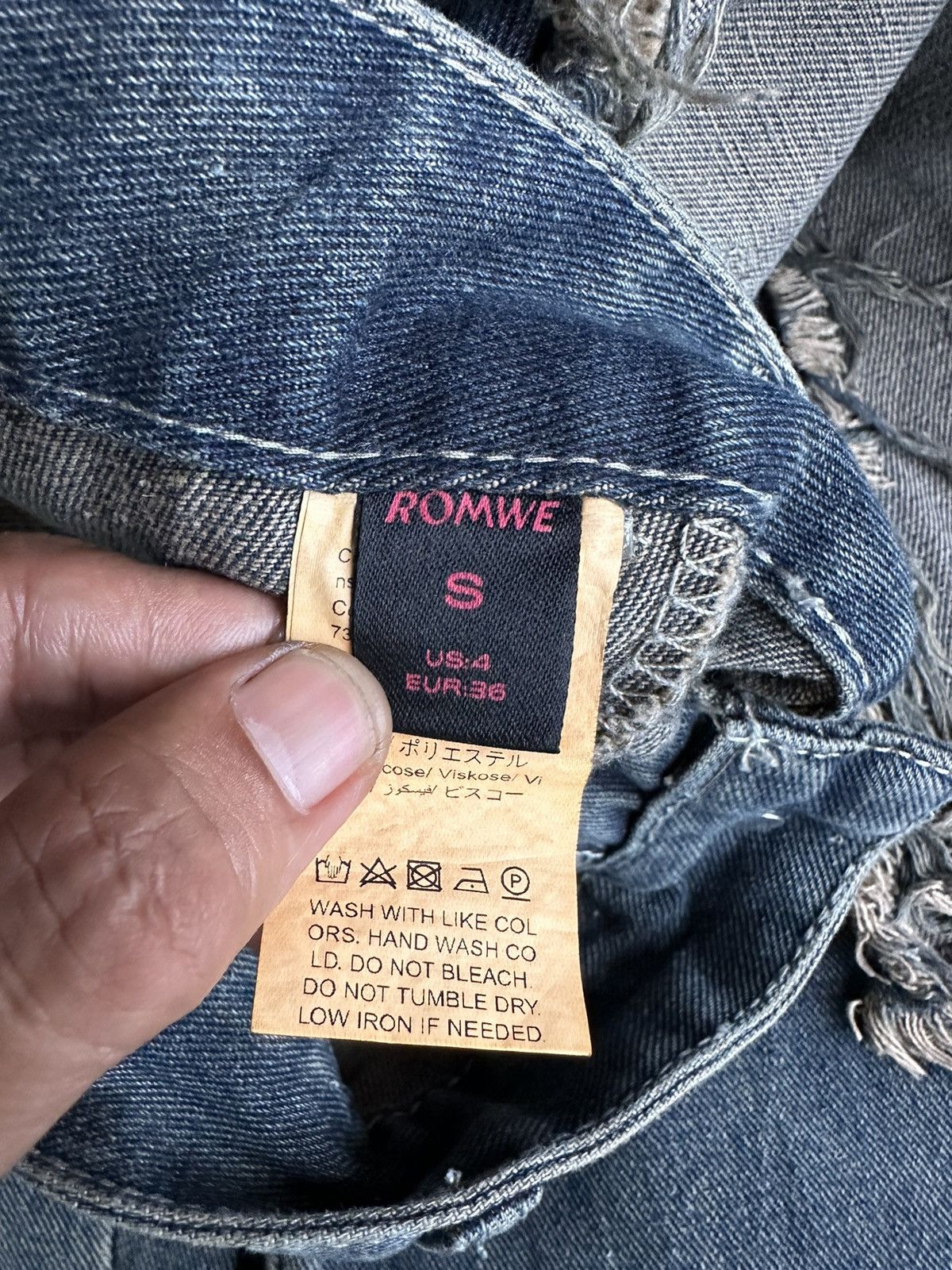 Japanese Brand Style Romwe Harajuku Baggy Denim D280 Size US 28 / EU 44 - 10 Thumbnail