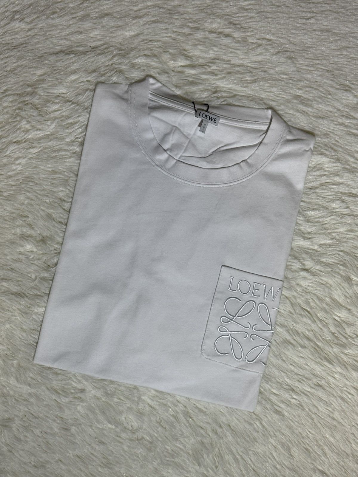Loewe LOEWE Relaxed Fit T Shirt White Size US XL / EU 56 / 4 - 1 Thumbnail