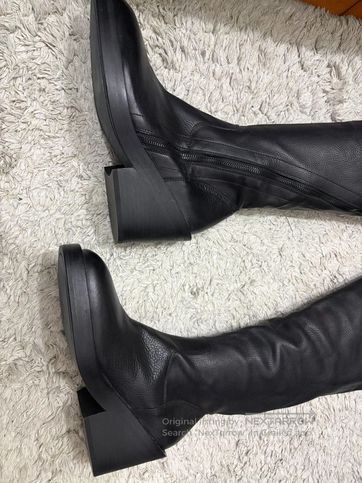 Ann Demeulemeester Ann Demeulemeester 2012 Spiral Zip Leather Tall Boots. Size US 6 / IT 36 - 5 Thumbnail
