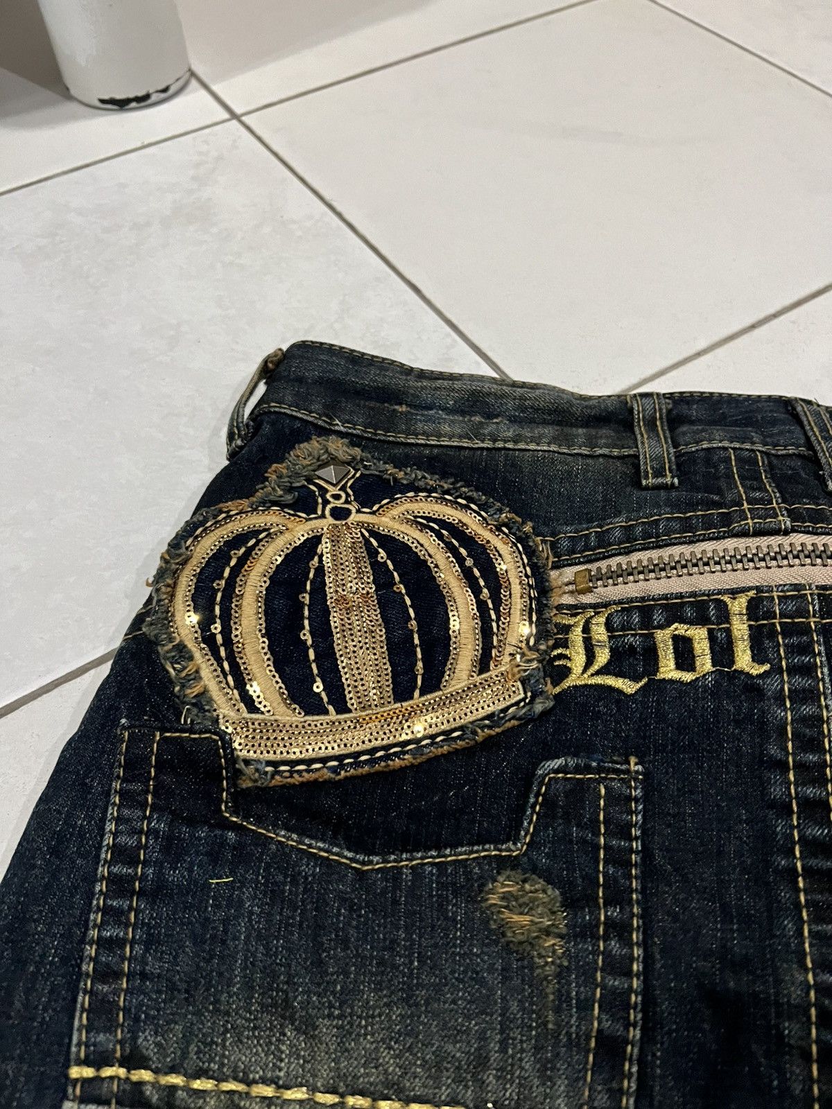Japanese Brand Y2K Lolita Jeans Japanese Mini Skirt Size 32" / US 10 / IT 46 - 4 Thumbnail