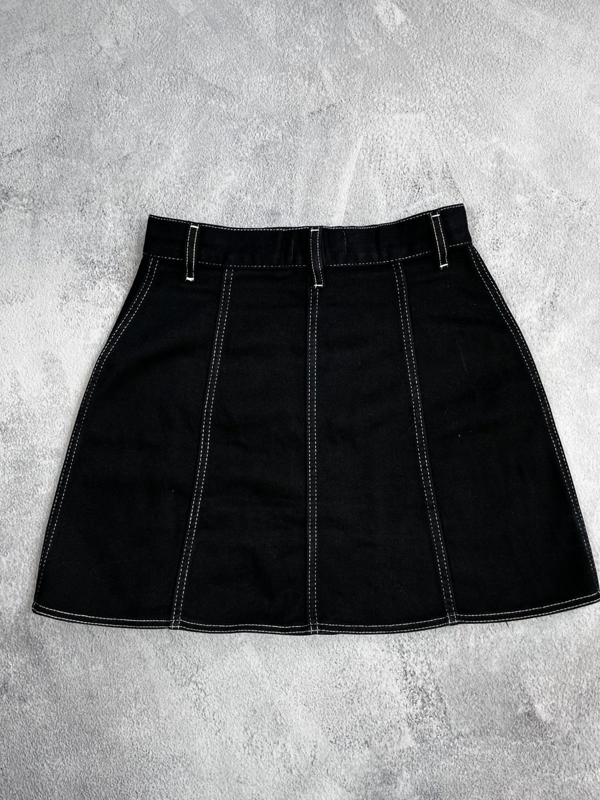 Japanese Brand × Vintage Vintage 90s denim button ups mini skirt 00s style Japanese Size 26" / US 2 / IT 38 - 4 Thumbnail