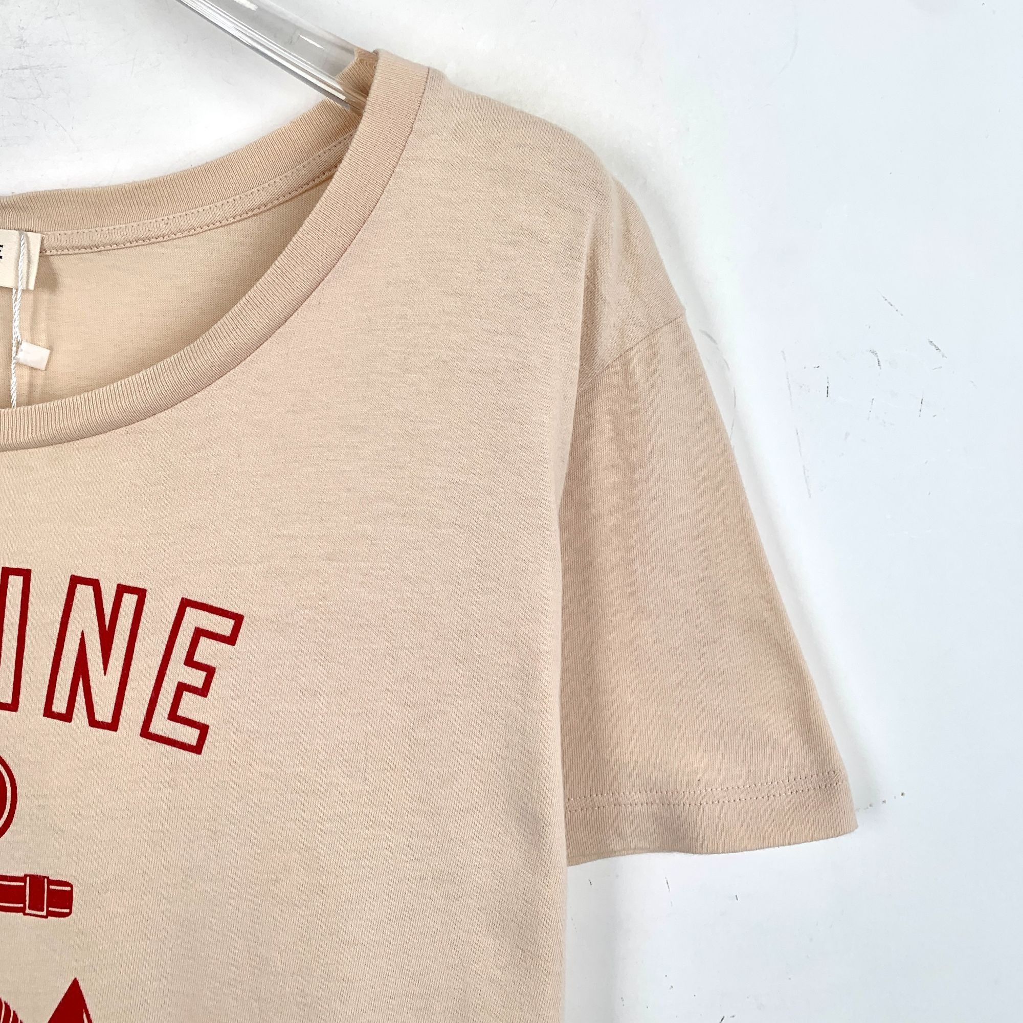 Celine Celine Nude Logo Print Cotton Crewneck Short Sleeve T-shirt Size L / US 10 / IT 46 - 7 Thumbnail