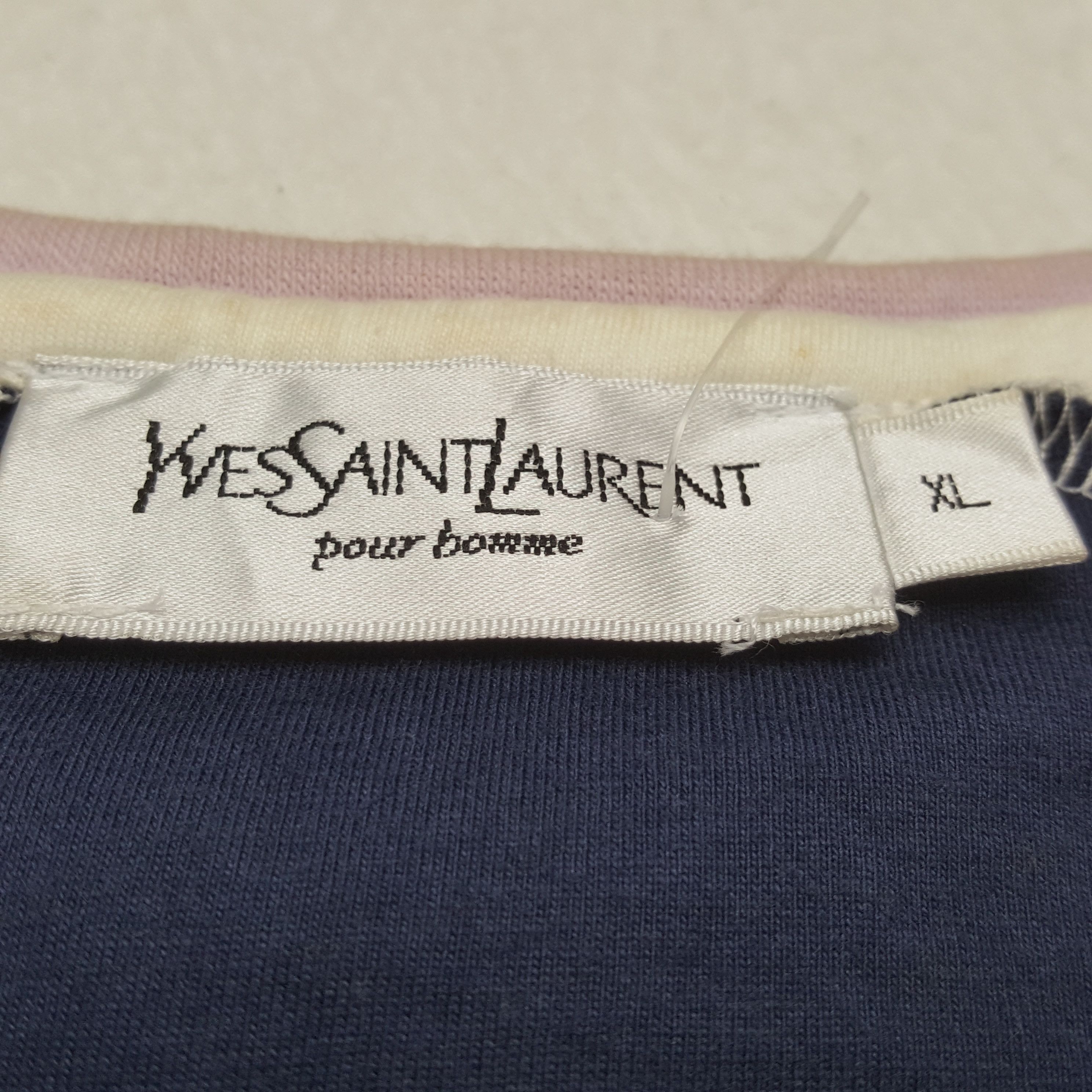 Designer × Vintage × Yves Saint Laurent Vintage Yves Saint Laurent Fashion Brand T-shirt C294N10 Size US L / EU 52-54 / 3 - 4 Thumbnail