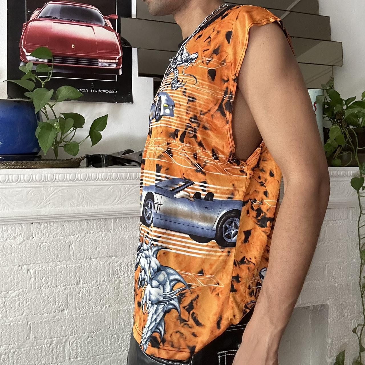 Vintage VINTAGE Y2K No Boundaries Orange Racing Tank - 2XL Size US XXL / EU 58 / 5 - 3 Thumbnail