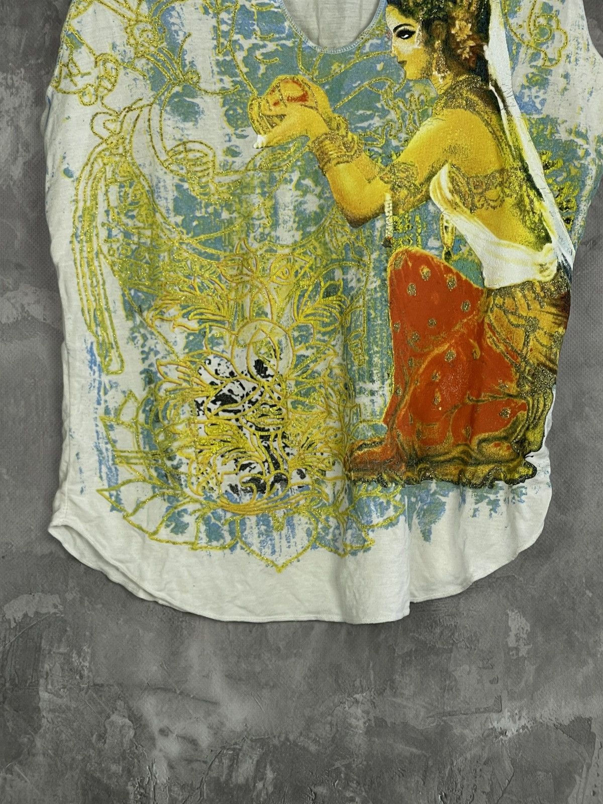 Hysteric Glamour × Vintage Y2K Indie Style Overprint Unique 00s Tank Top Size M / US 6-8 / IT 42-44 - 5 Thumbnail