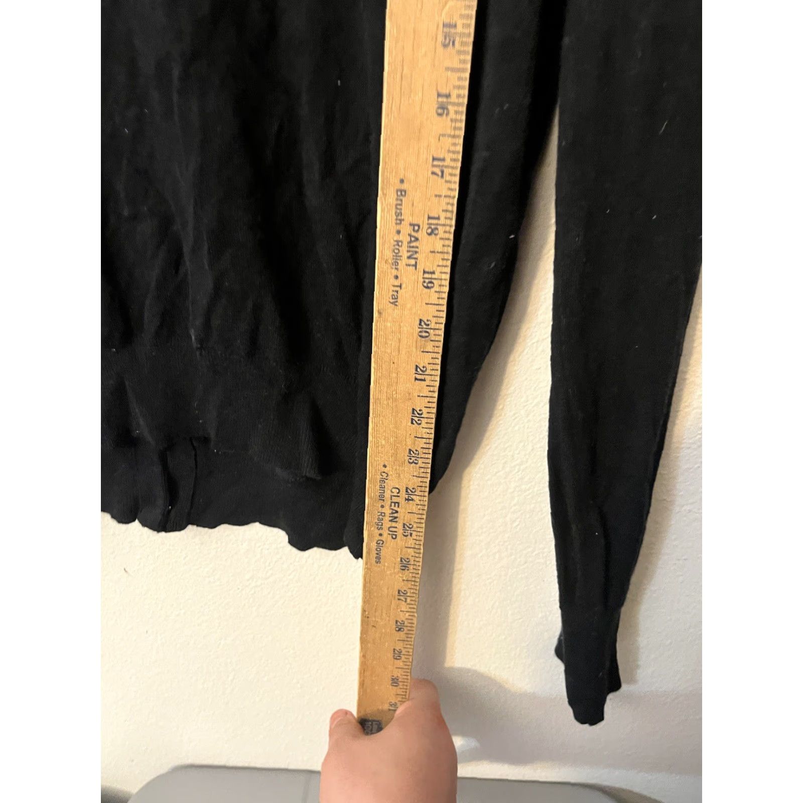 Express VINTAGE Express Cardigan Shirt Womens L Black All Seasons Button Down V-Neck Cap Sleeve Short Sleeve Lightweight Breathable Wool Free Size L / US 10 / IT 46 - 4 Thumbnail